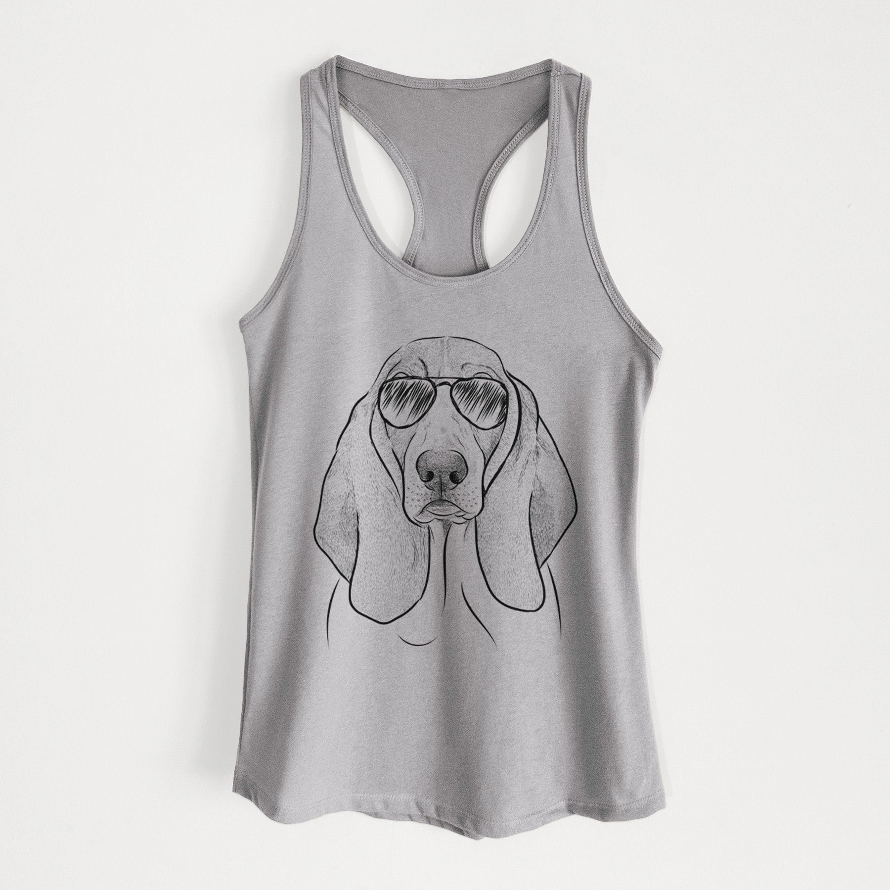 Addison the Basset Hound - Women's Racerback Tanktop
