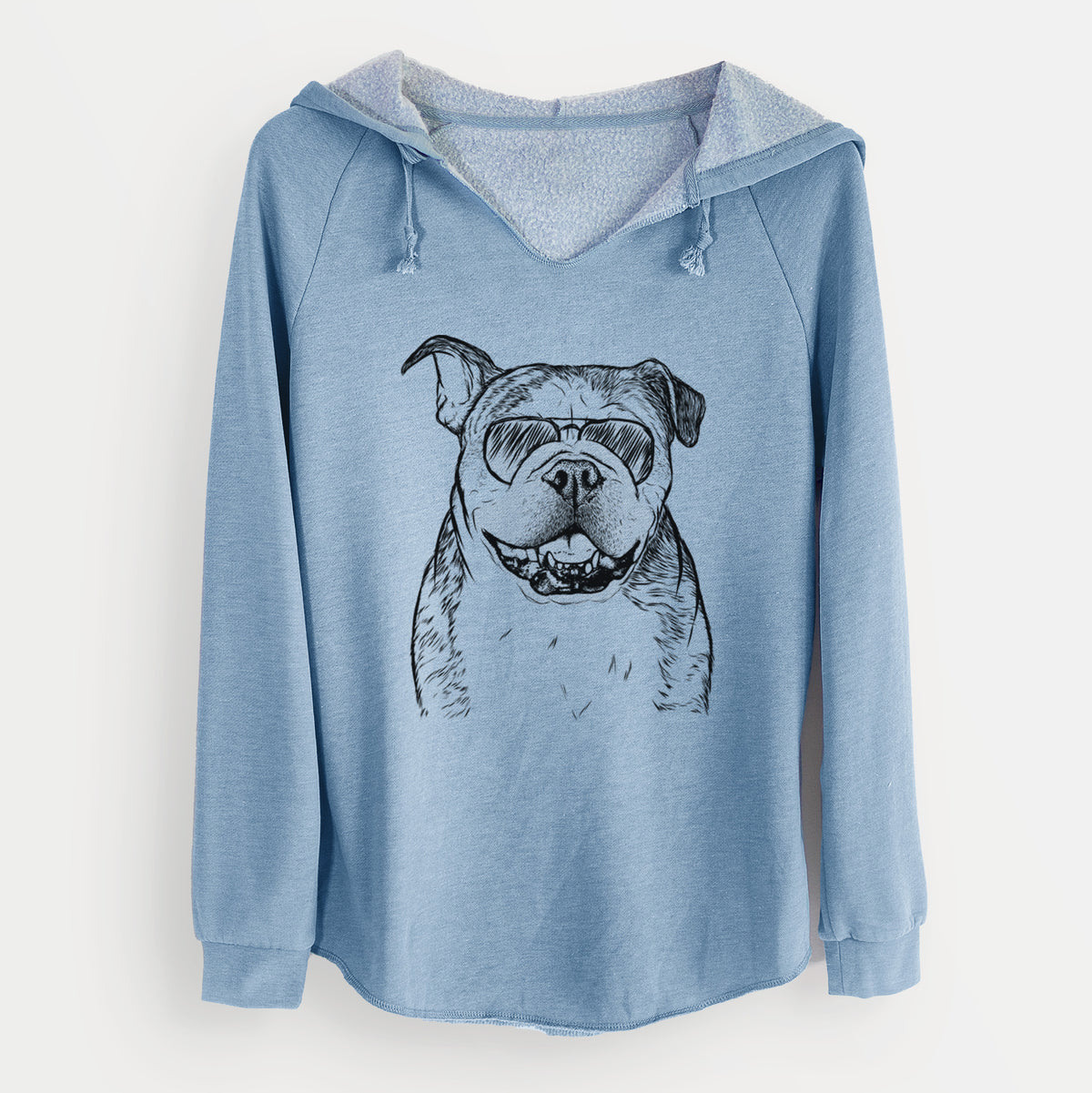 Aviator Agatha the Boston Bulldog - Cali Wave Hooded Sweatshirt