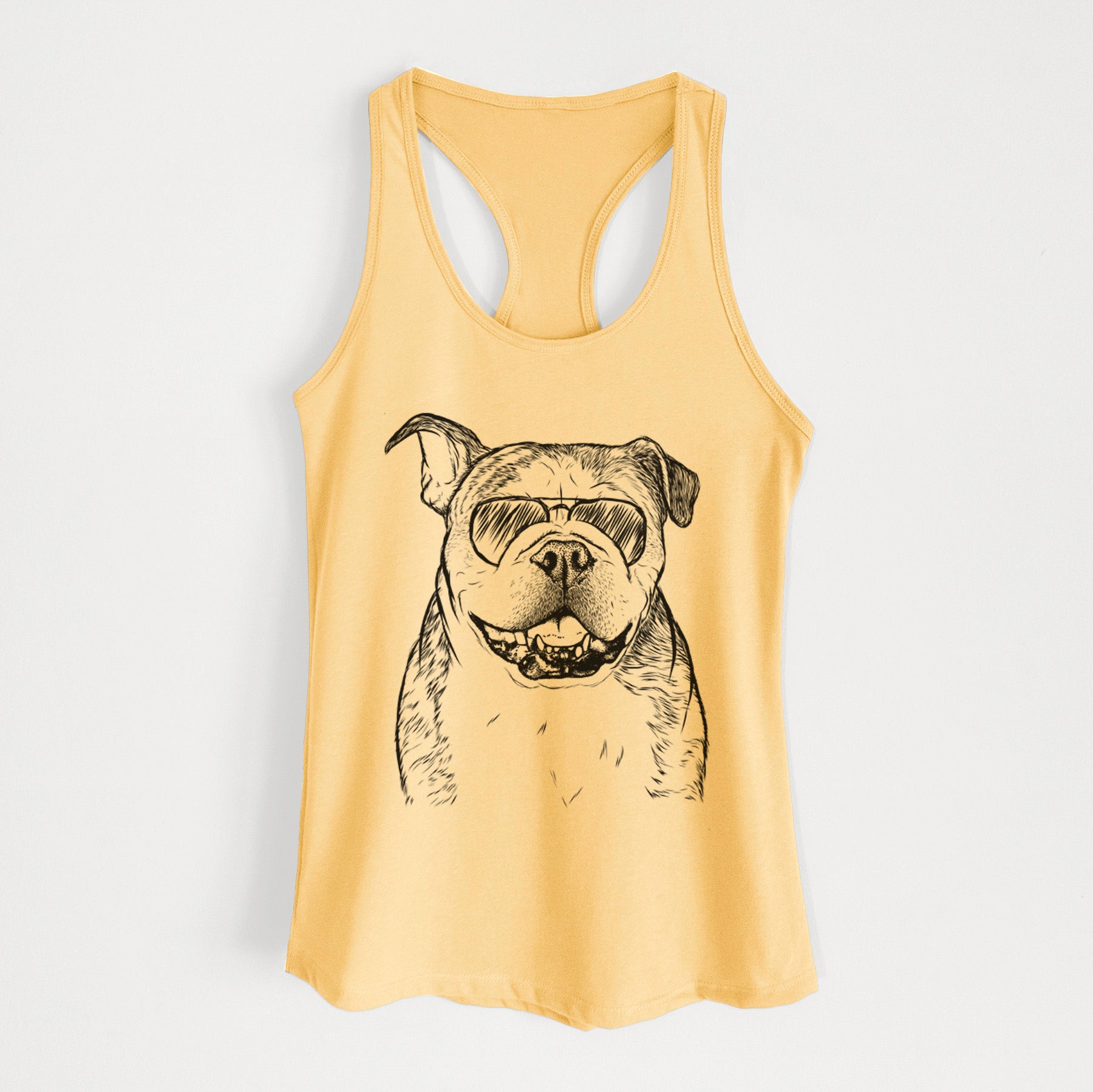 Agatha the Boston Bulldog - Women's Racerback Tanktop