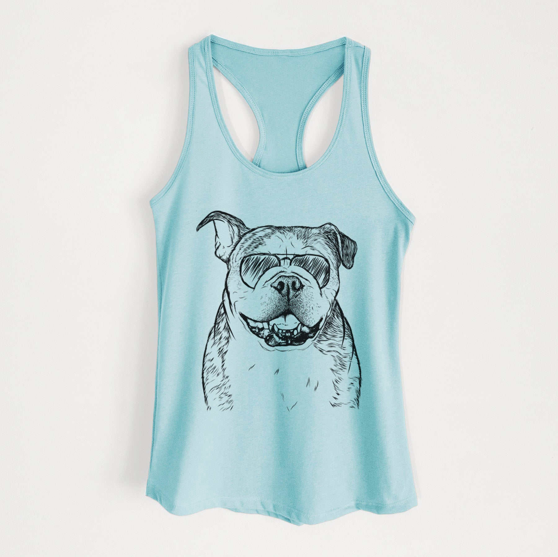 Agatha the Boston Bulldog - Women's Racerback Tanktop