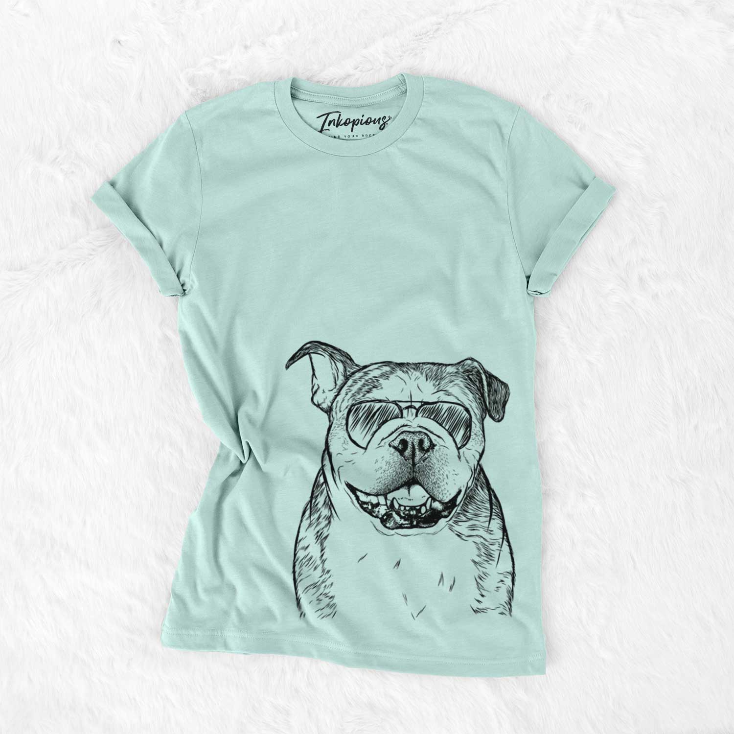 Aviator Agatha the Boston Bulldog - Unisex Crewneck