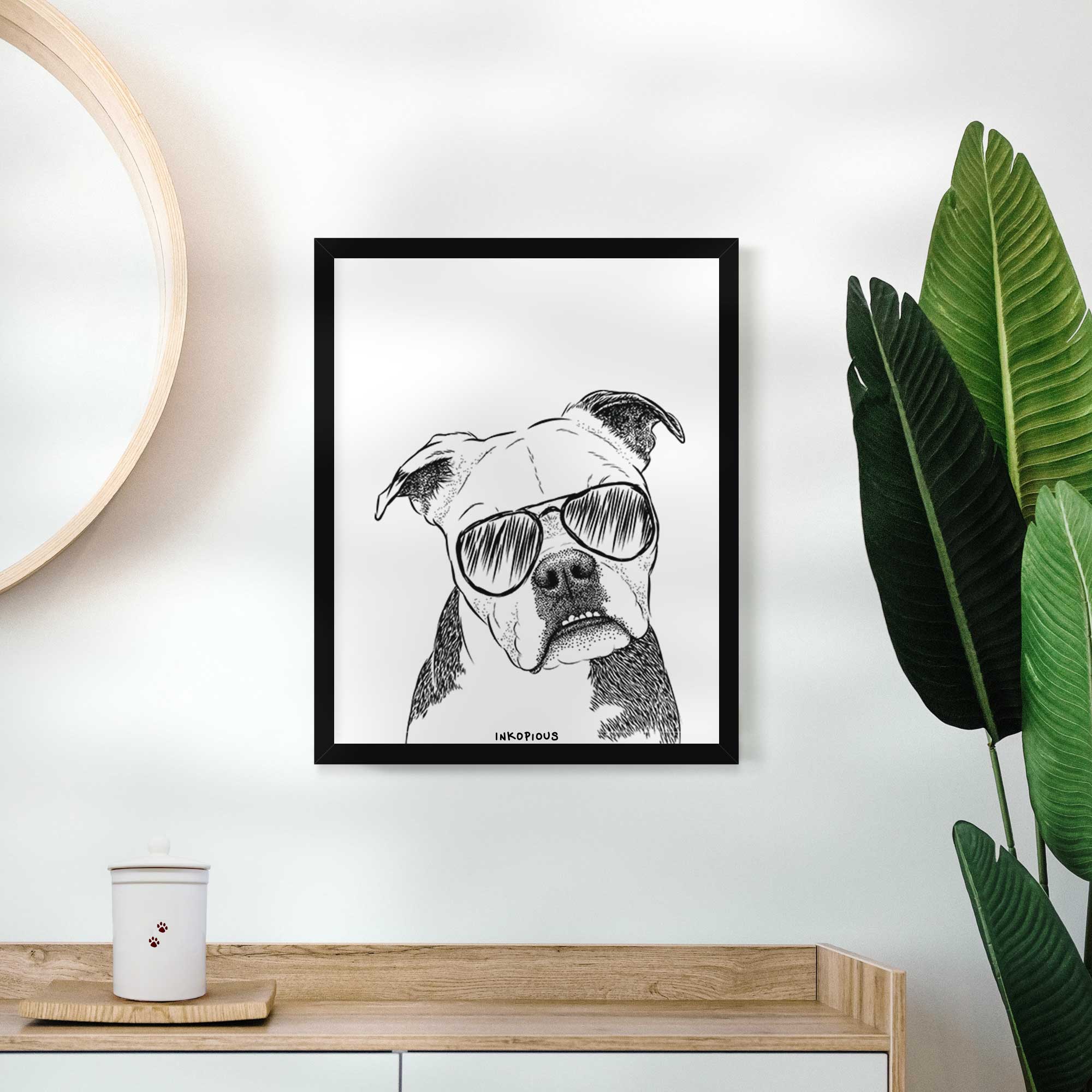 Aggy the Olde English Bulldogge Art Print