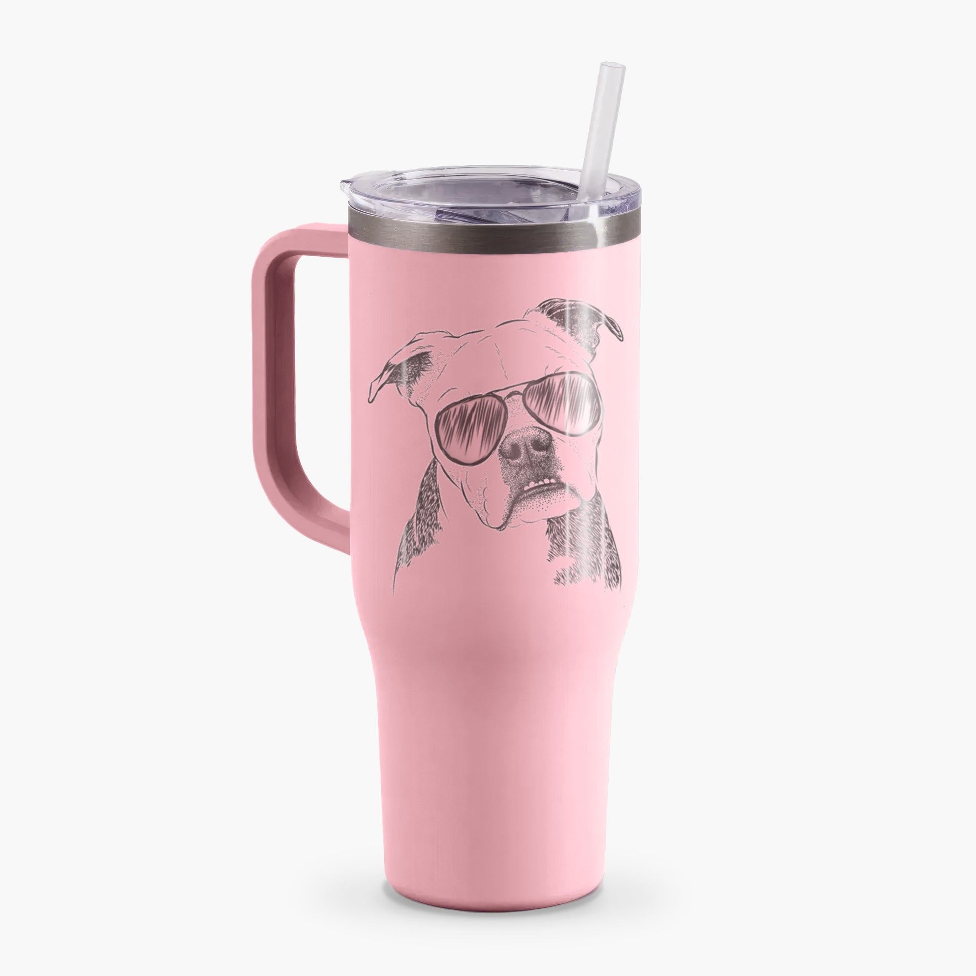 Aggy the Olde English Bulldogge - 40oz Tumbler with Handle