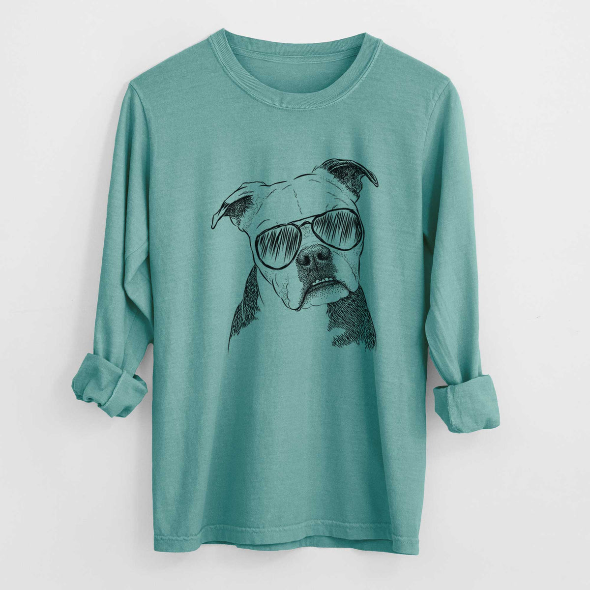 Aviators Aggy the Olde English Bulldogge - Heavyweight 100% Cotton Long Sleeve