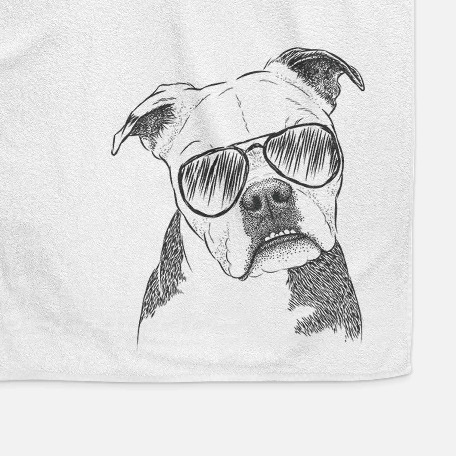 Aggy the Olde English Bulldogge Decorative Hand Towel