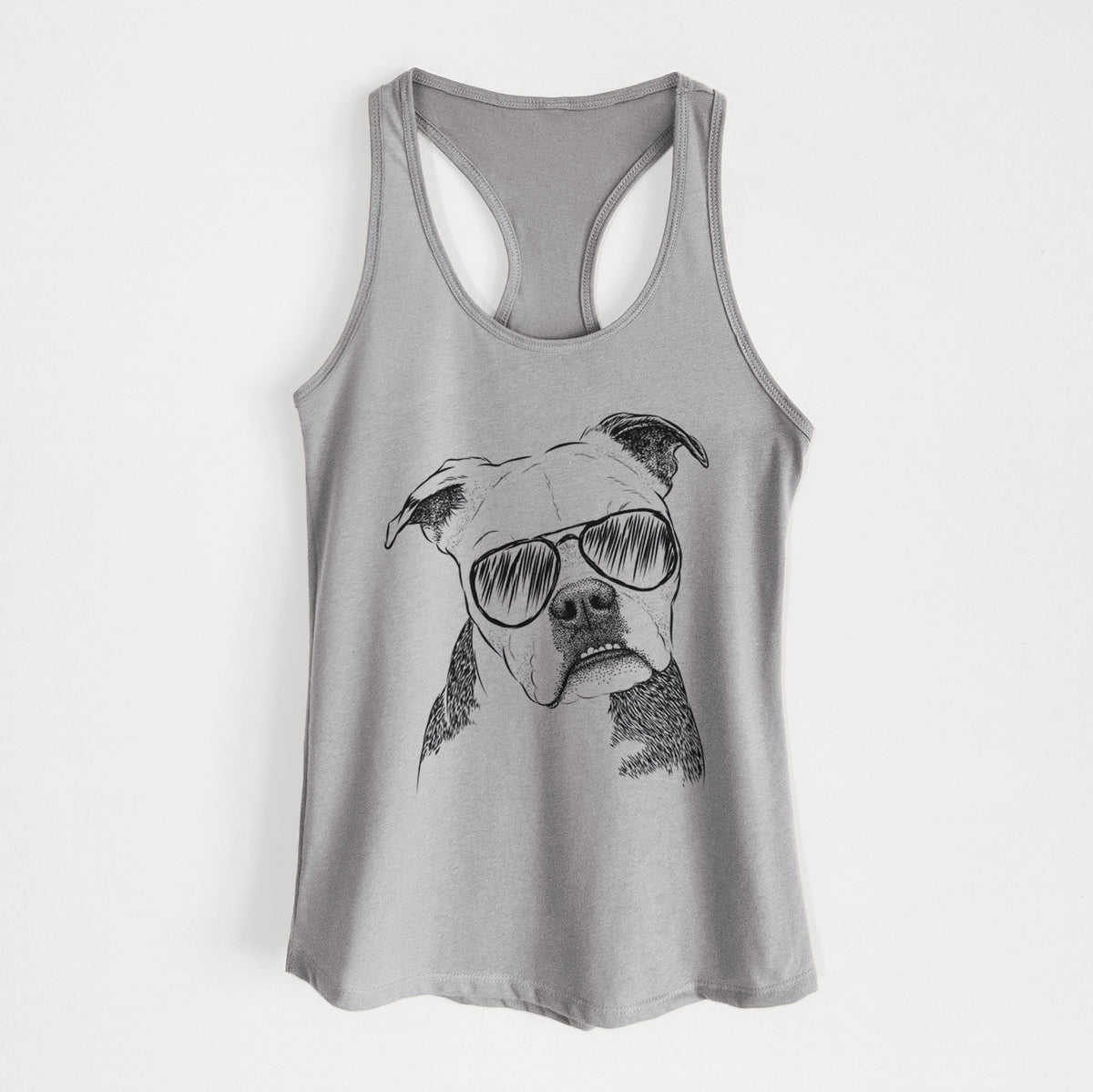 Aggy the Olde English Bulldogge - Women's Racerback Tanktop