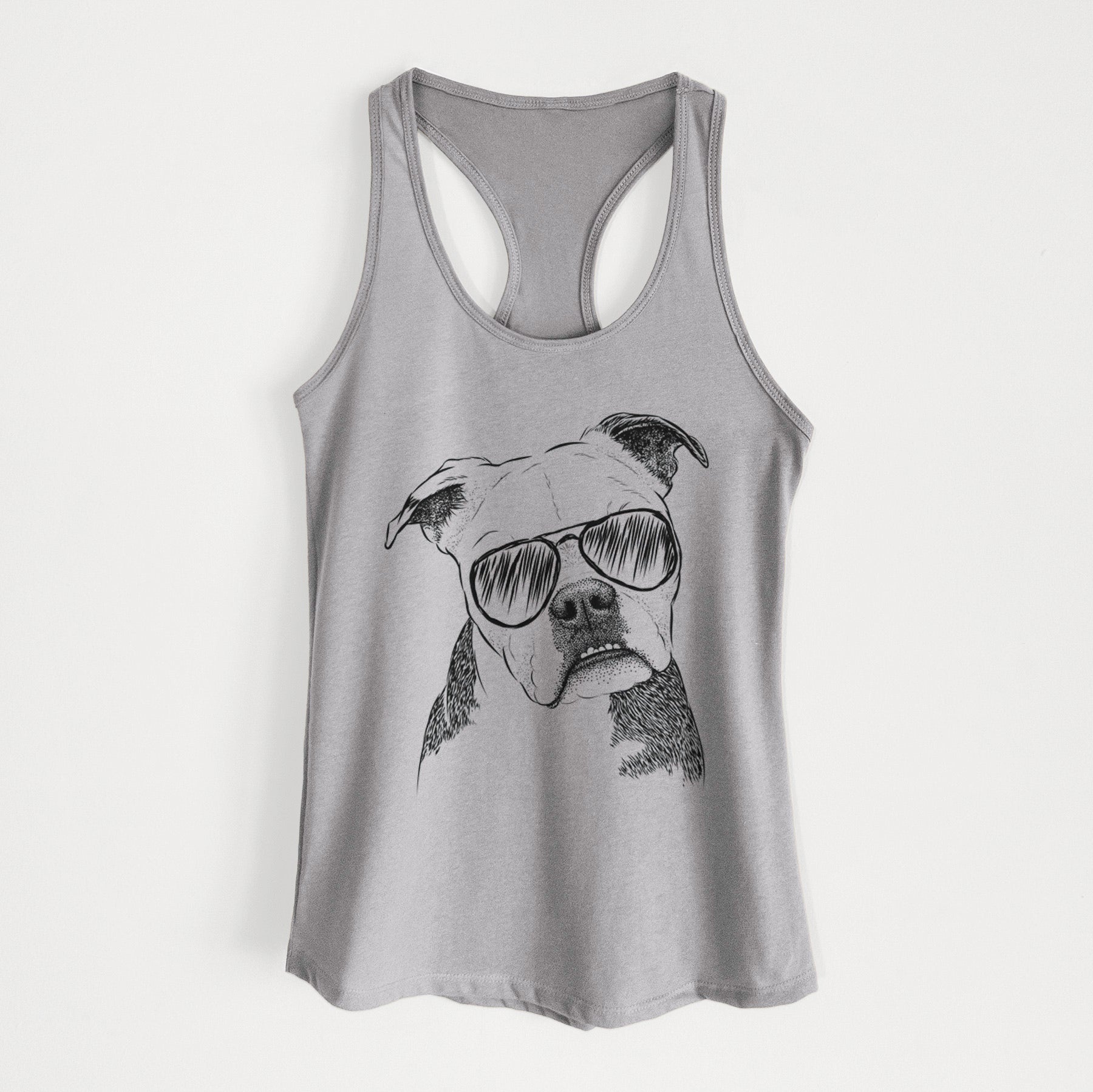 Aggy the Olde English Bulldogge - Women's Racerback Tanktop