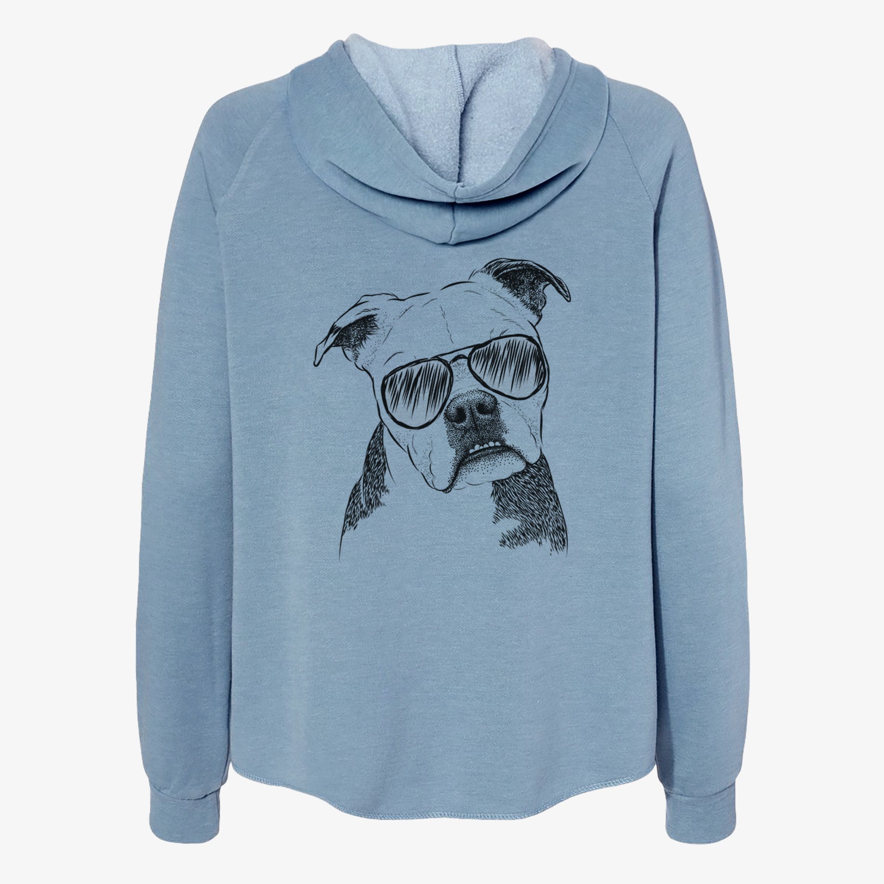 Aggy the Olde English Bulldogge - Women's Cali Wave Zip-Up Sweatshirt