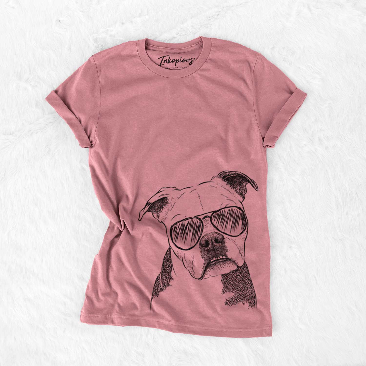 Aviator Aggy the Olde English Bulldogge - Unisex Crewneck