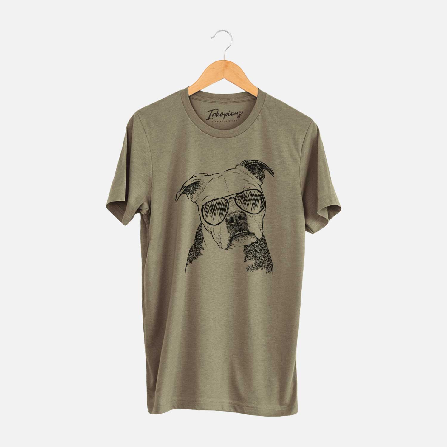 Aviator Aggy the Olde English Bulldogge - Unisex Crewneck