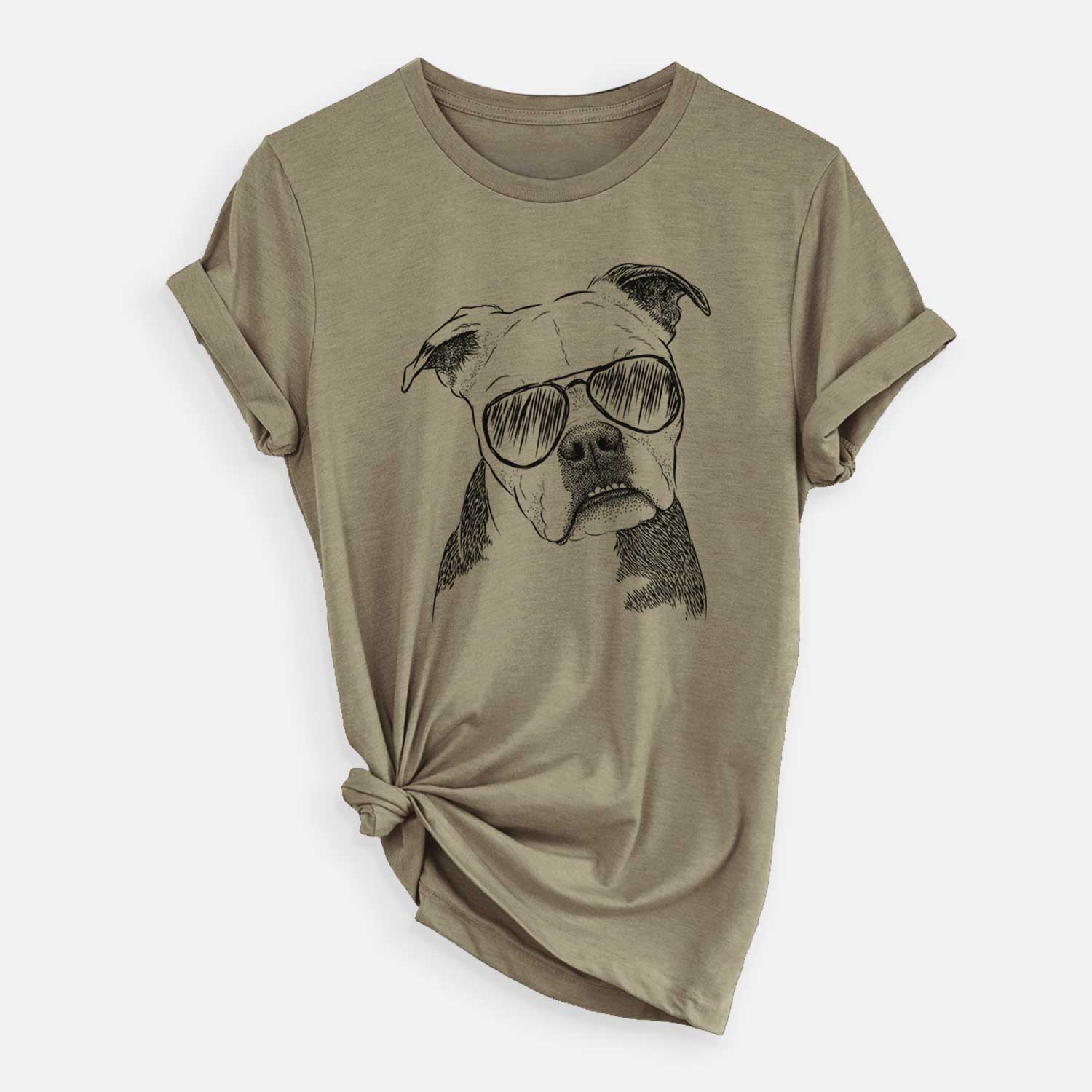 Aviator Aggy the Olde English Bulldogge - Unisex Crewneck