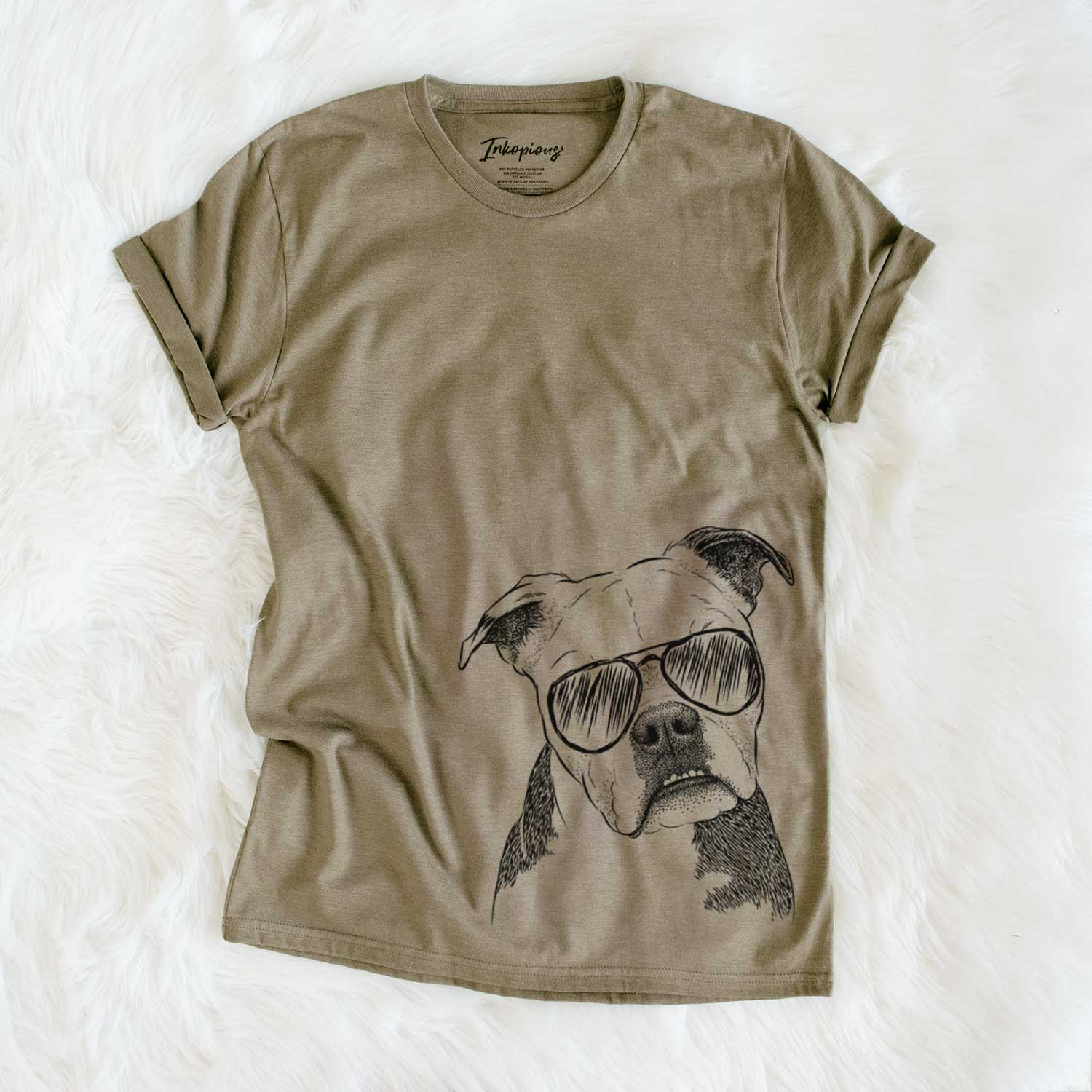 Aviator Aggy the Olde English Bulldogge - Unisex Crewneck