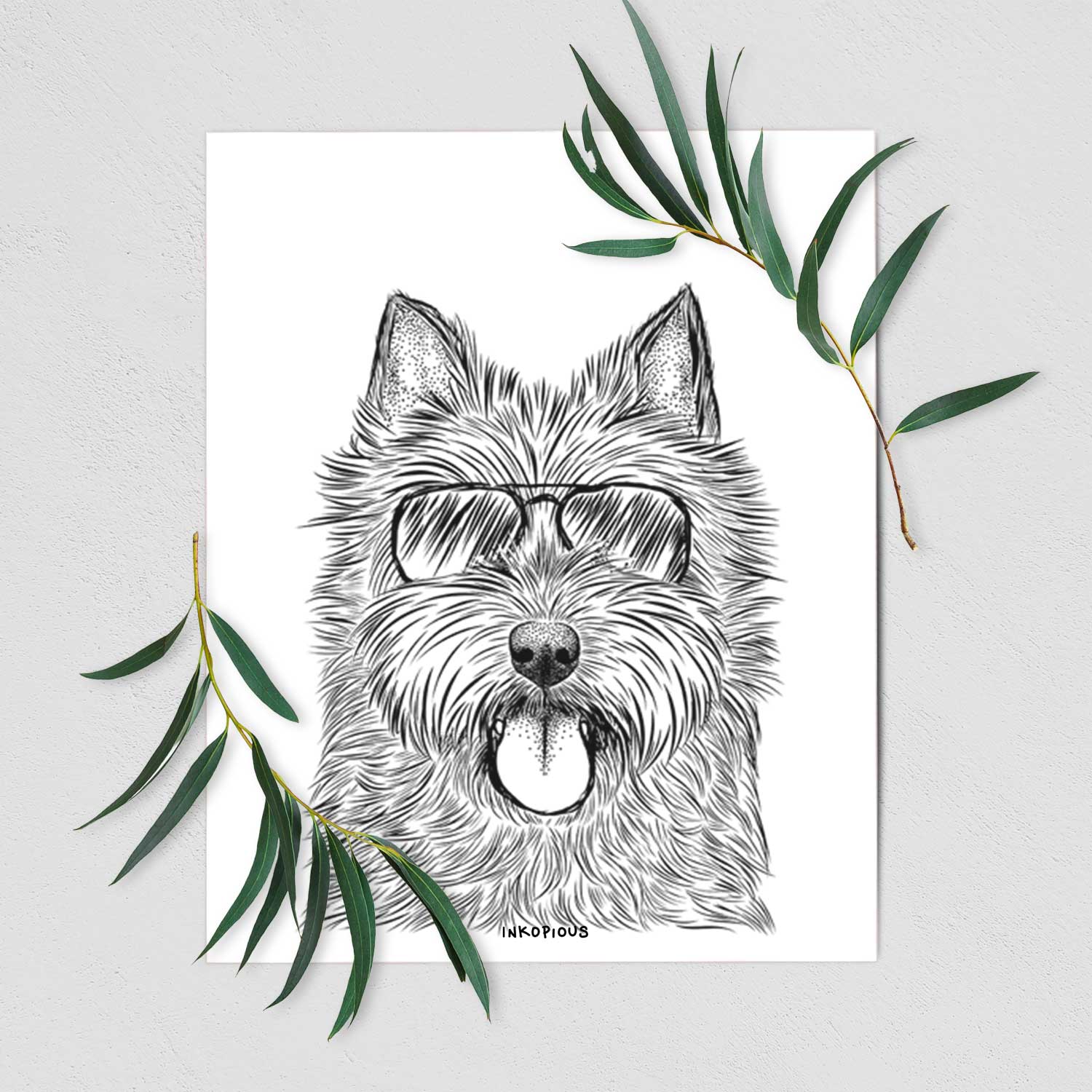 Alfie the Norwich Terrier Art Print