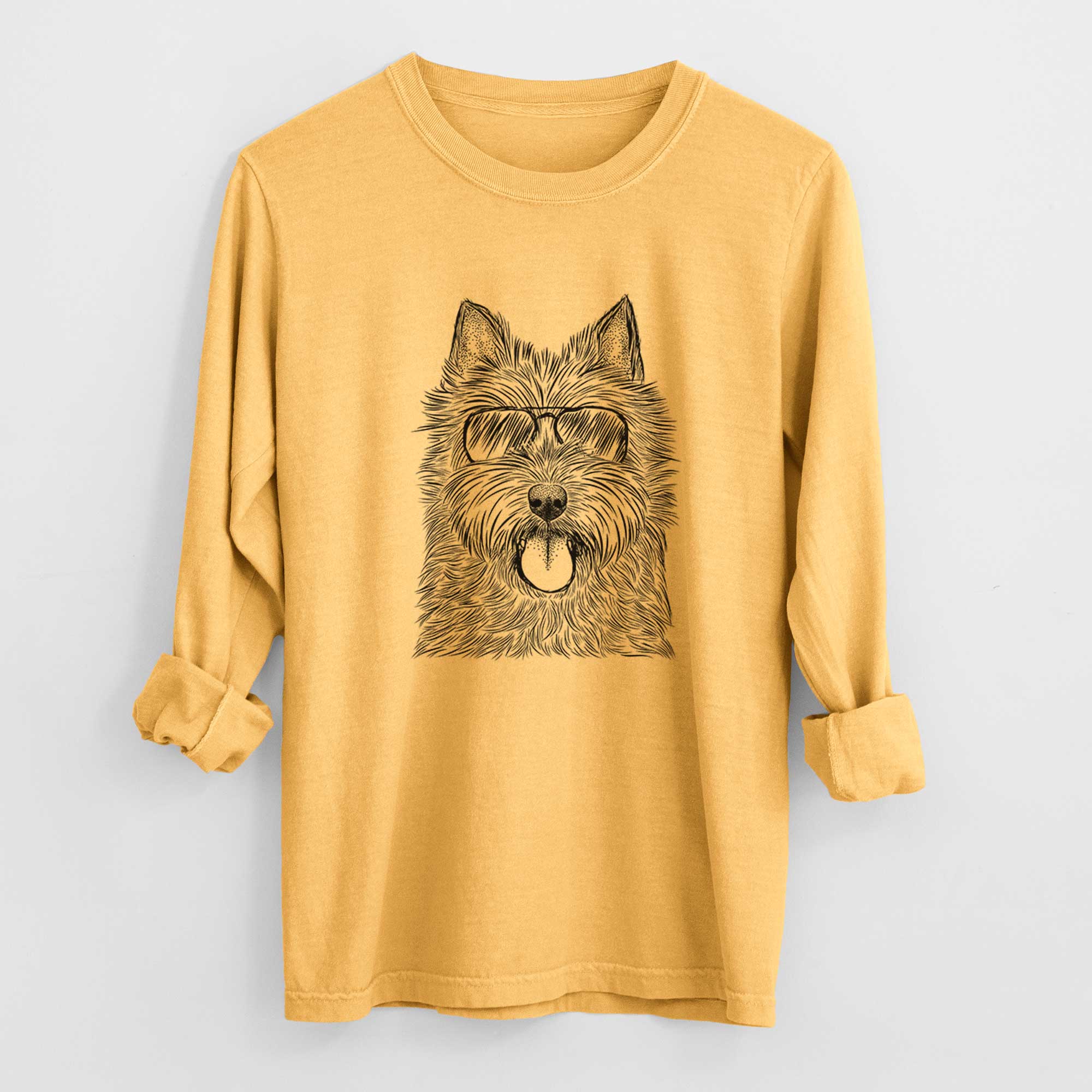 Aviators Alfie the Norwich Terrier - Heavyweight 100% Cotton Long Sleeve