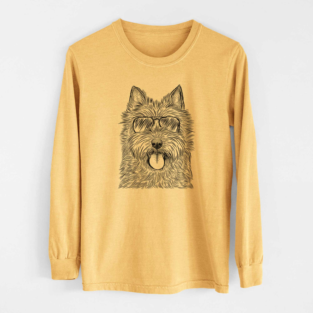 Aviators Alfie the Norwich Terrier - Heavyweight 100% Cotton Long Sleeve