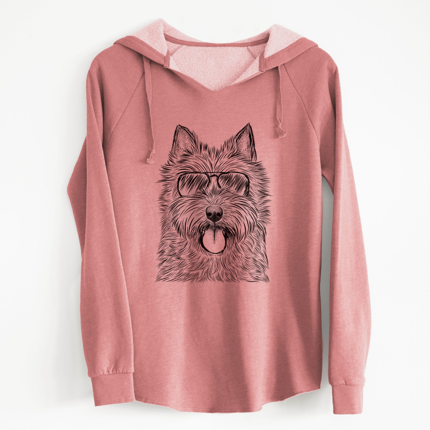 Aviator Alfie the Norwich Terrier - Cali Wave Hooded Sweatshirt