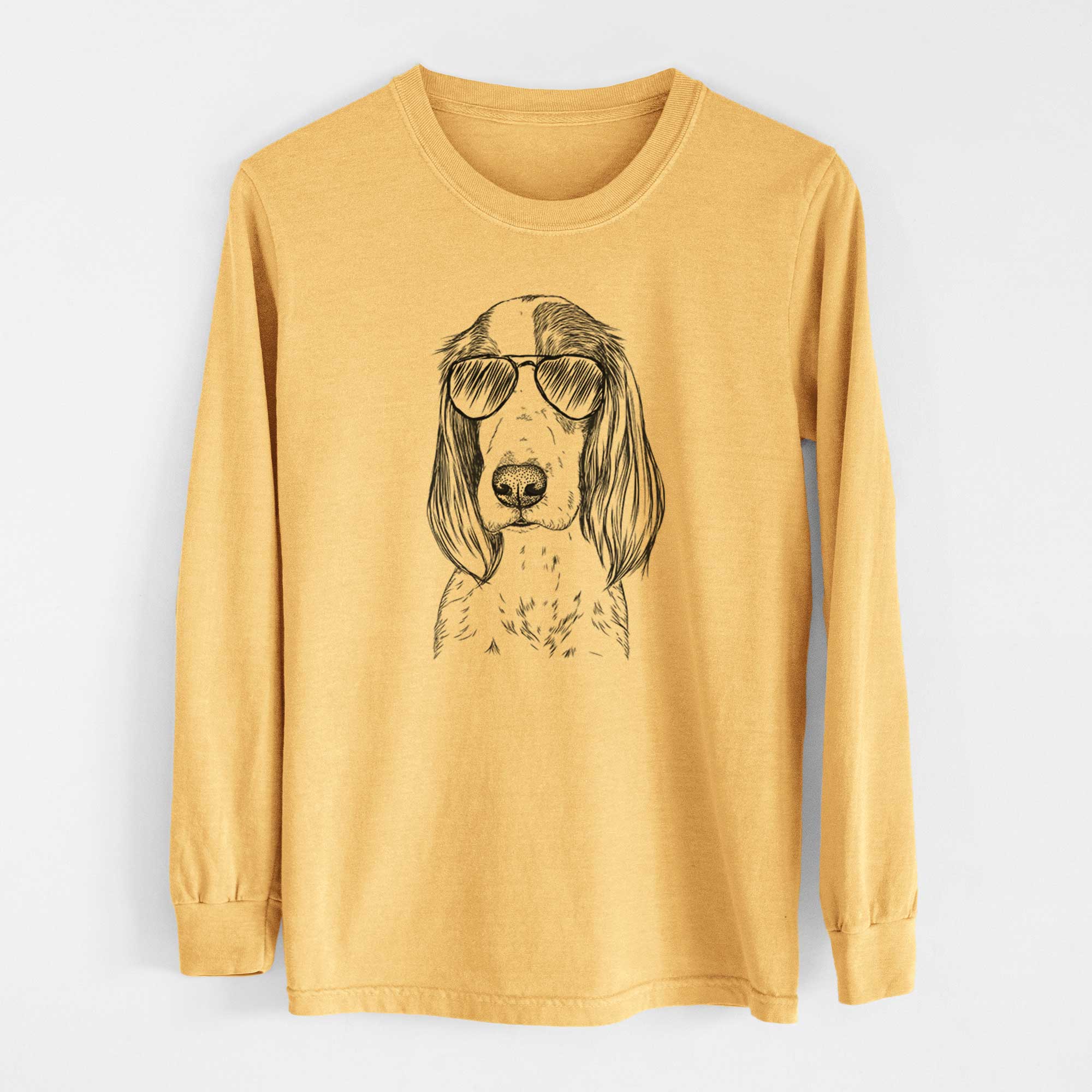 Aviators Aline the Irish Red and White Setter - Heavyweight 100% Cotton Long Sleeve