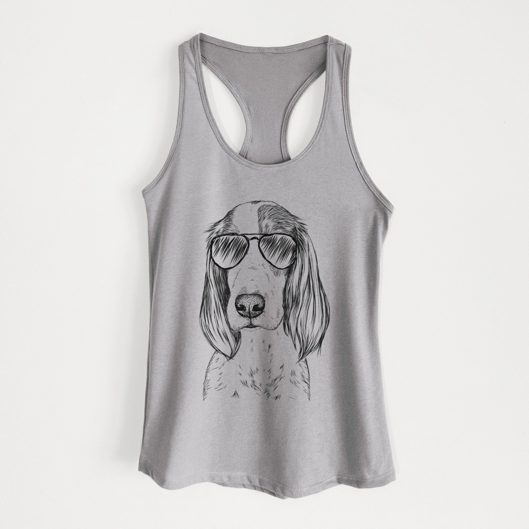 Aline the Irish Red and White Setter - Women's Racerback Tanktop