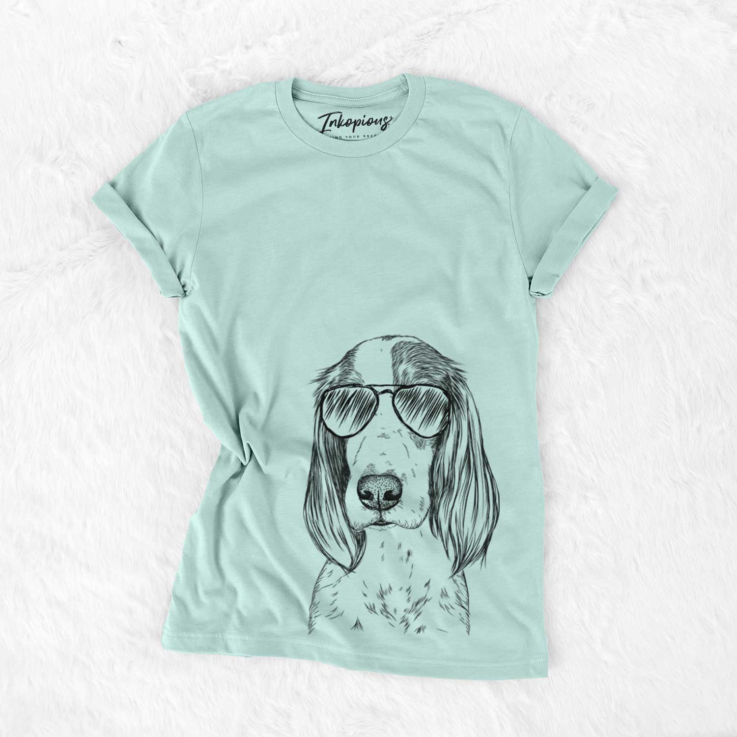 Aviator Aline the Irish Red and White Setter - Unisex Crewneck