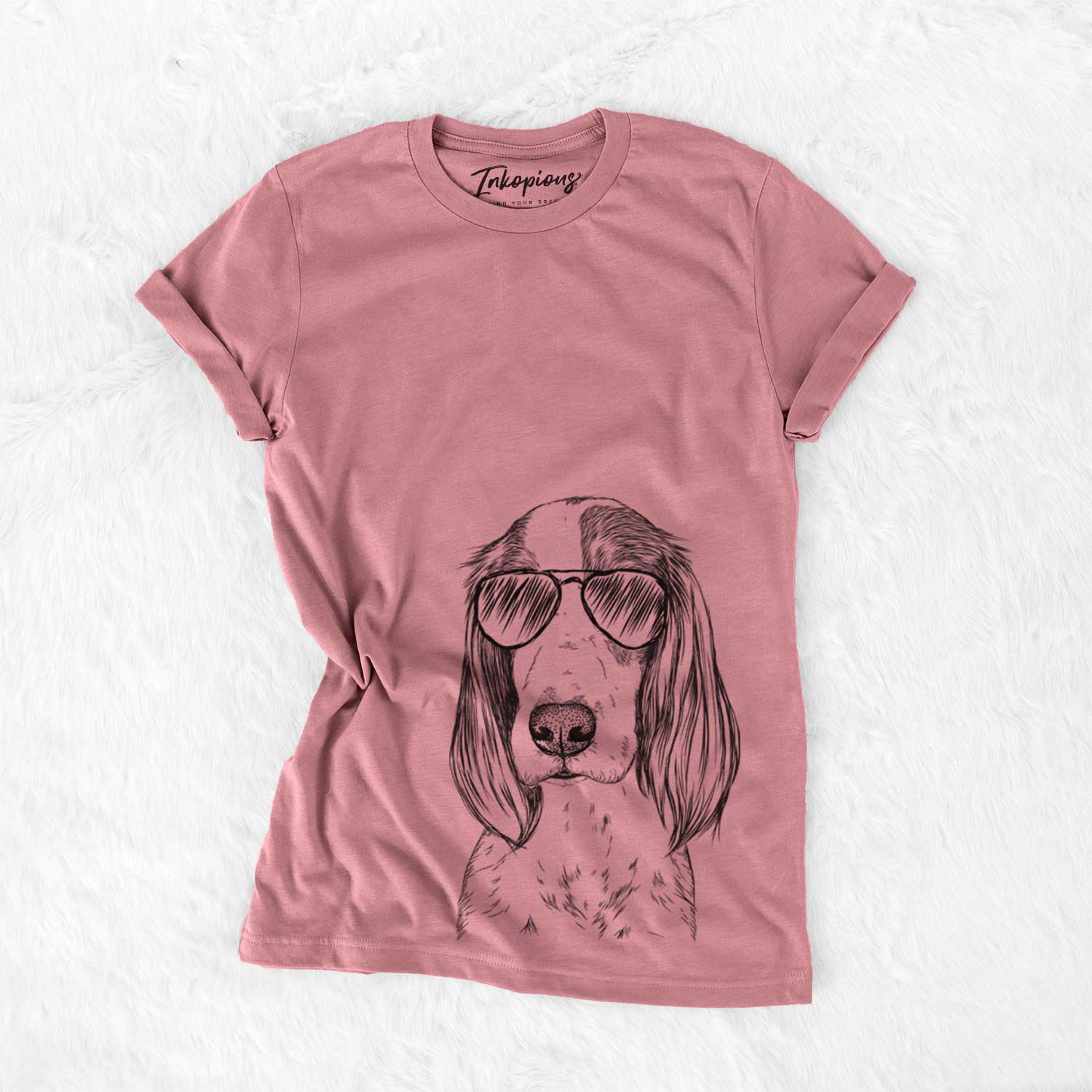 Aviator Aline the Irish Red and White Setter - Unisex Crewneck