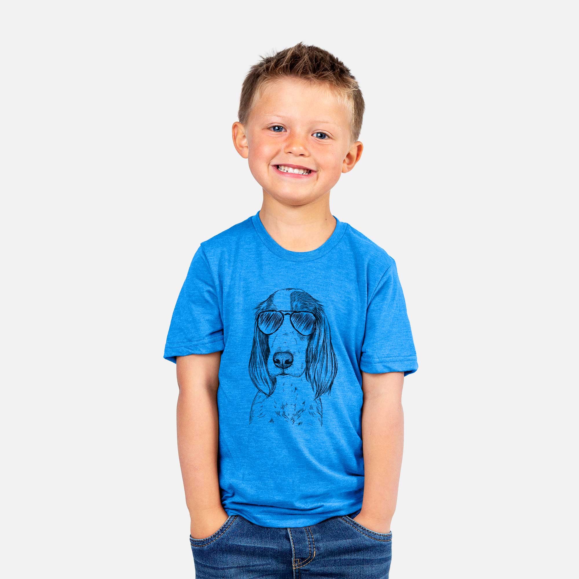 Aviator Aline the Irish Red and White Setter - Kids/Youth/Toddler Shirt