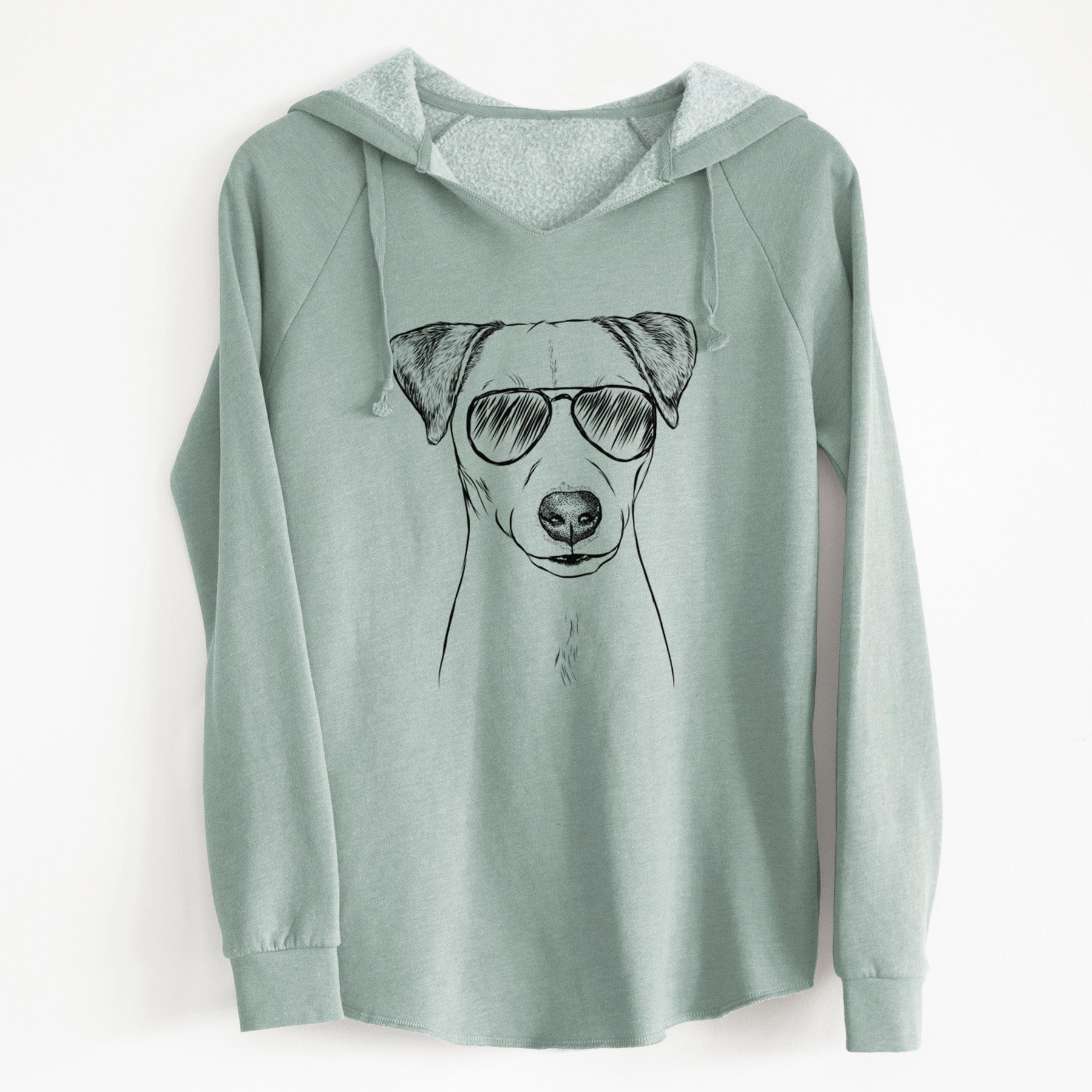 Aviator Ally the Jack Russell Terrier - Cali Wave Hooded Sweatshirt