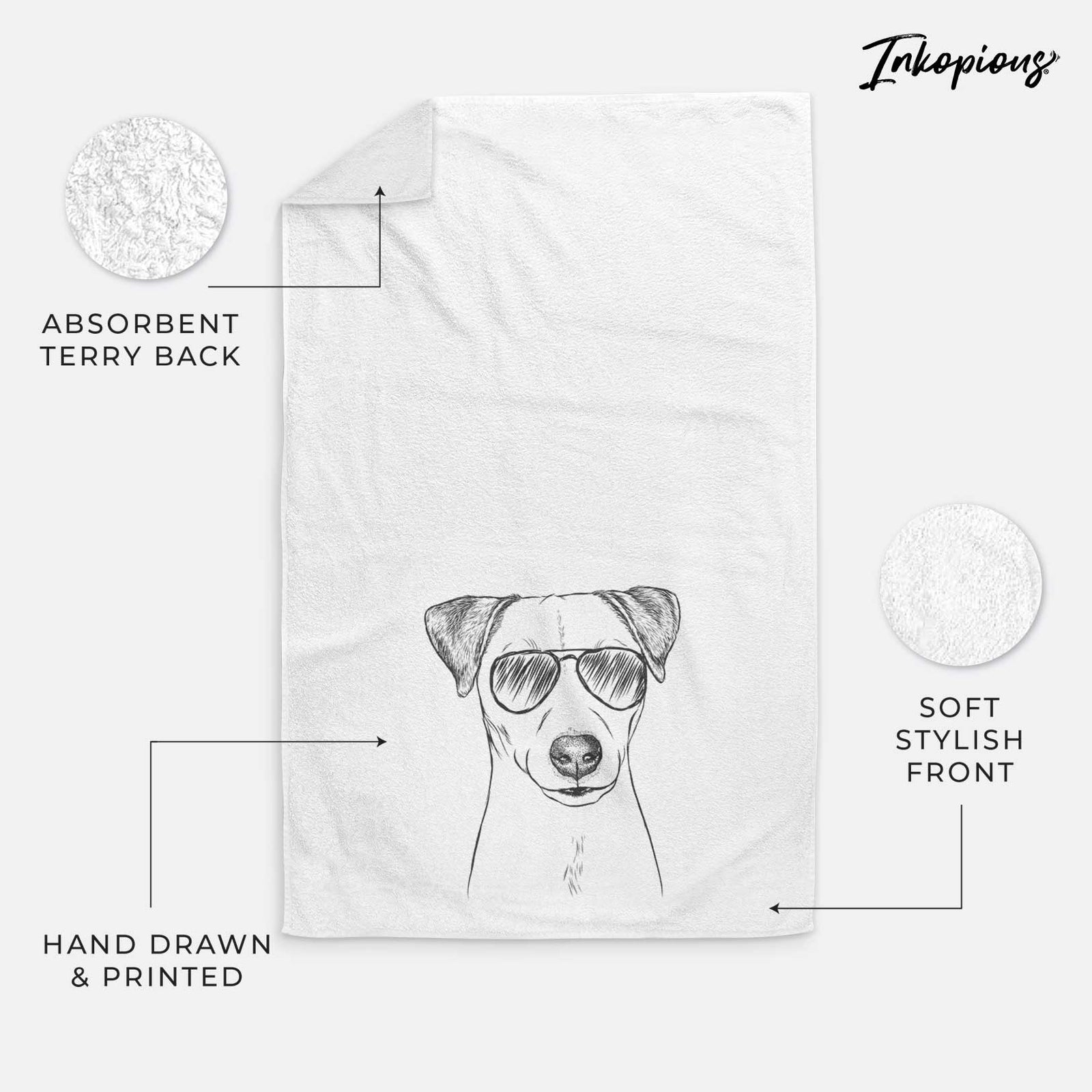 Ally the Jack Russell Terrier Decorative Hand Towel