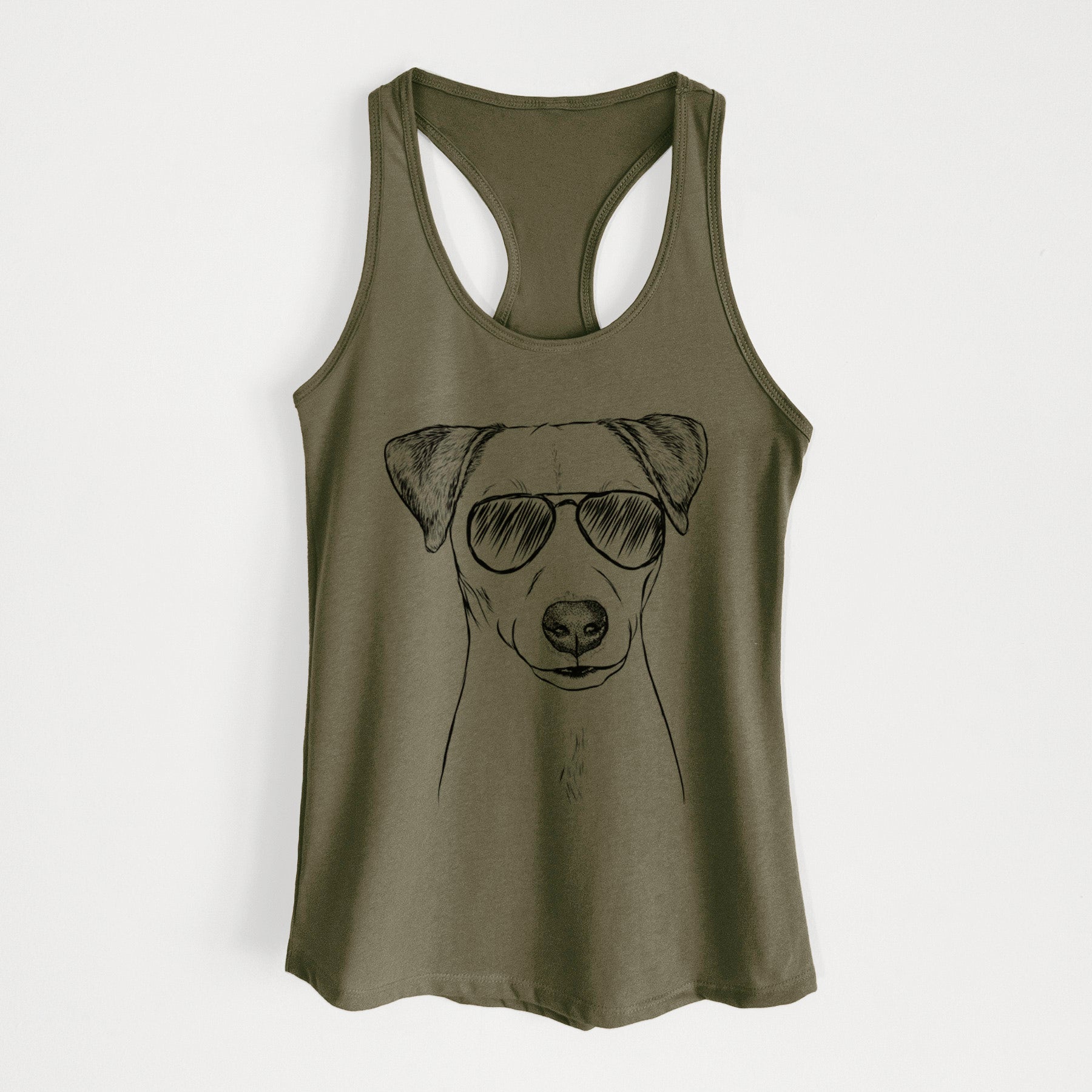 Ally the Jack Russell Terrier - Women's Racerback Tanktop