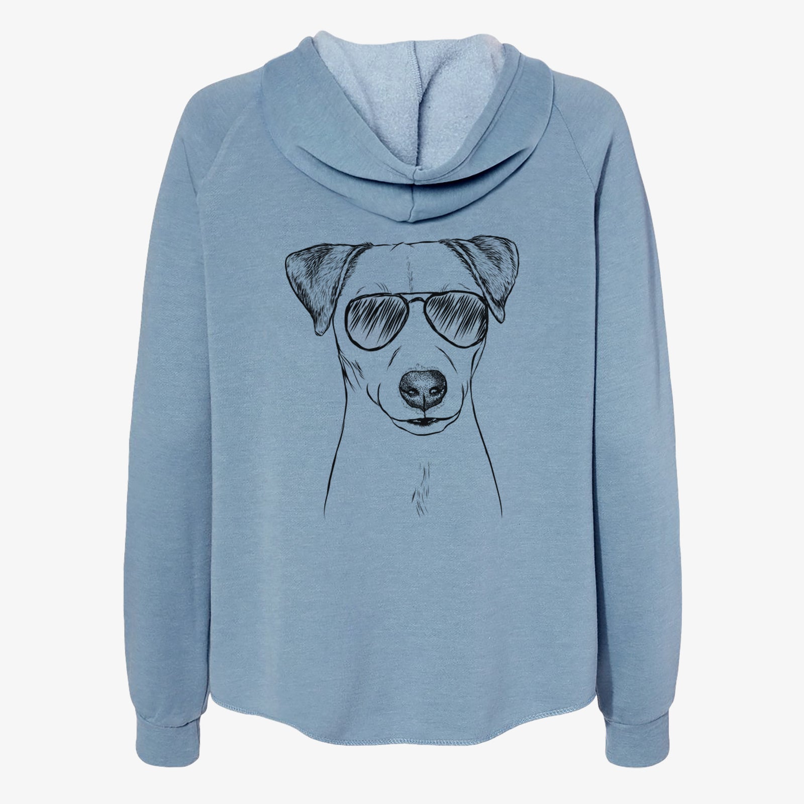 Ally the Jack Russell Terrier - Women's Cali Wave Zip-Up Sweatshirt