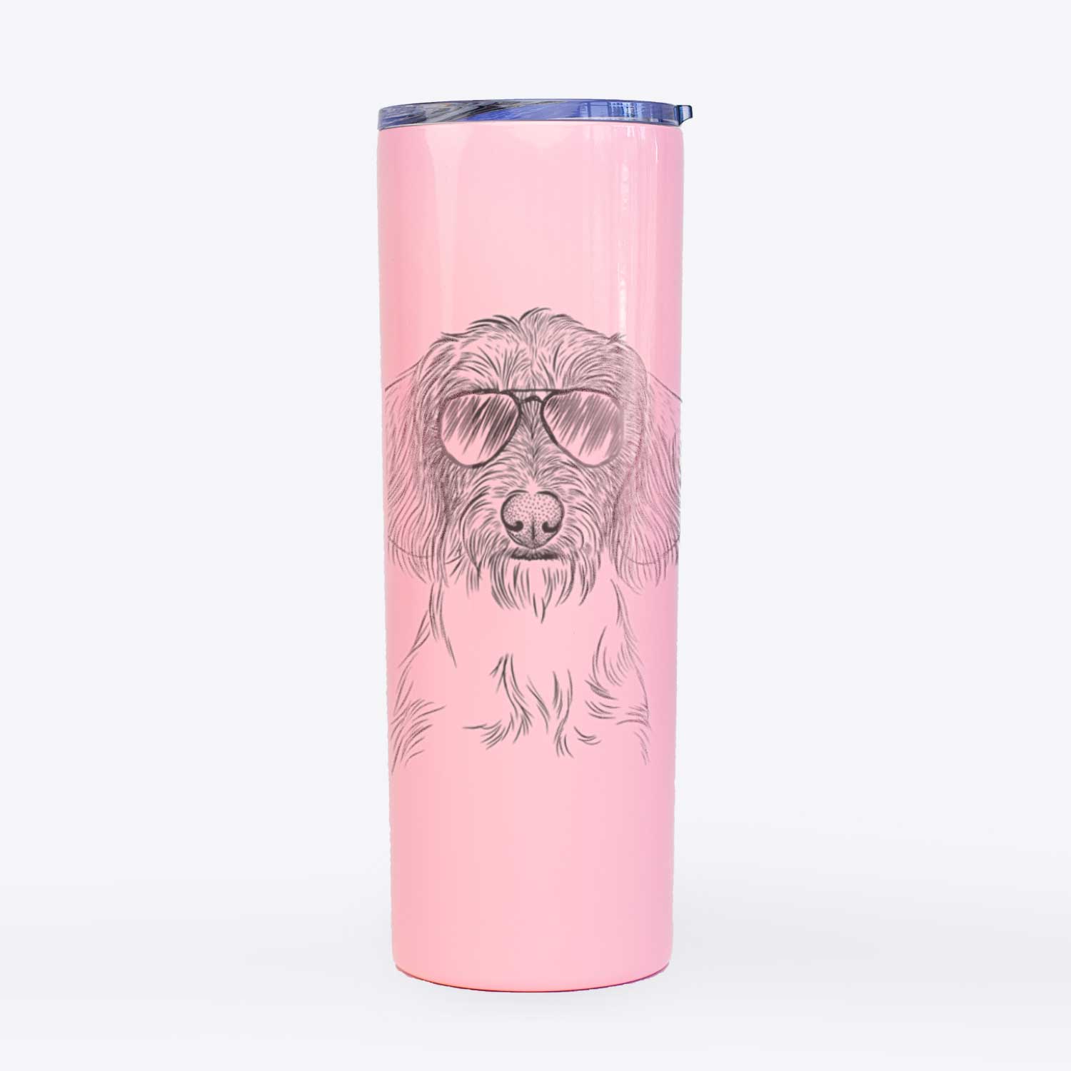 Almond the Wirehaired Dachshund - 20oz Skinny Tumbler