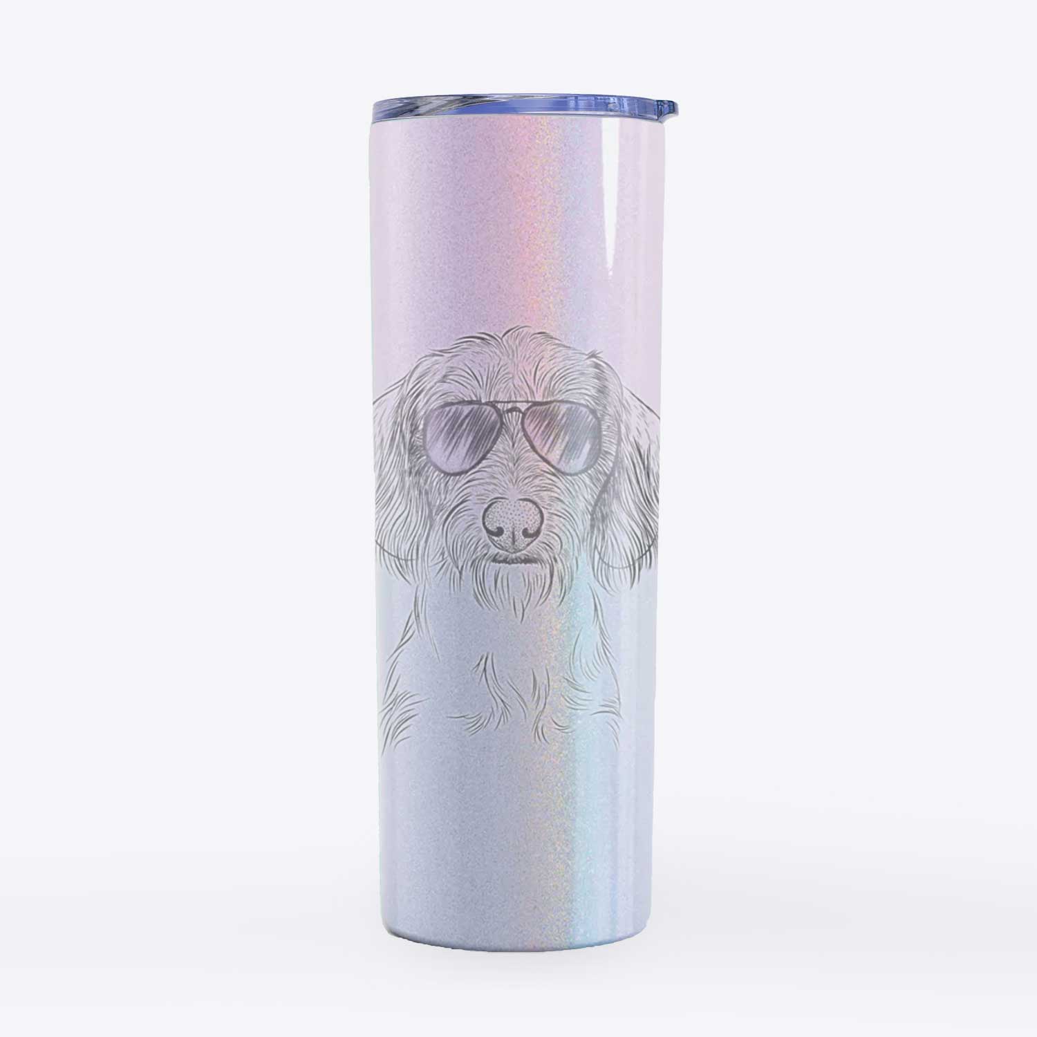 Almond the Wirehaired Dachshund - 20oz Skinny Tumbler