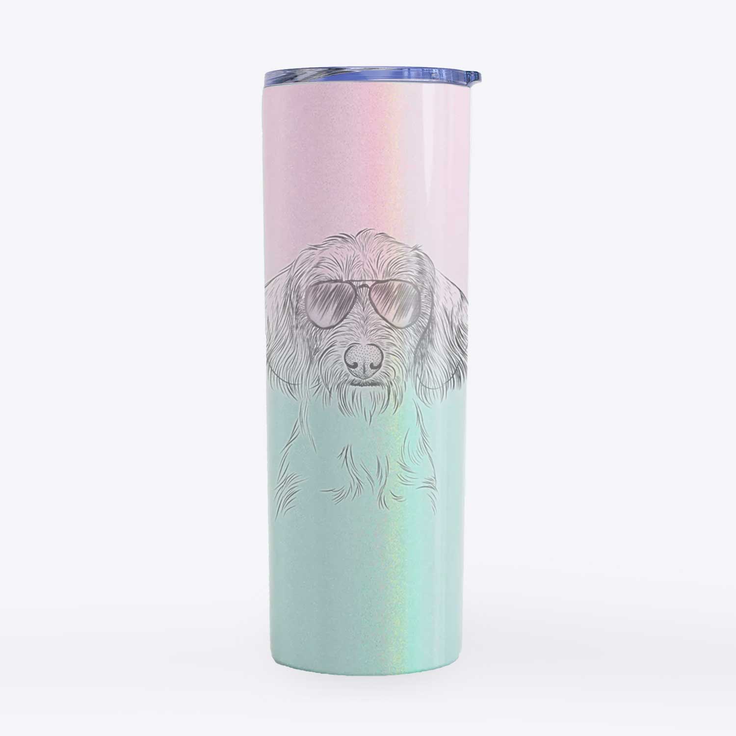 Almond the Wirehaired Dachshund - 20oz Skinny Tumbler