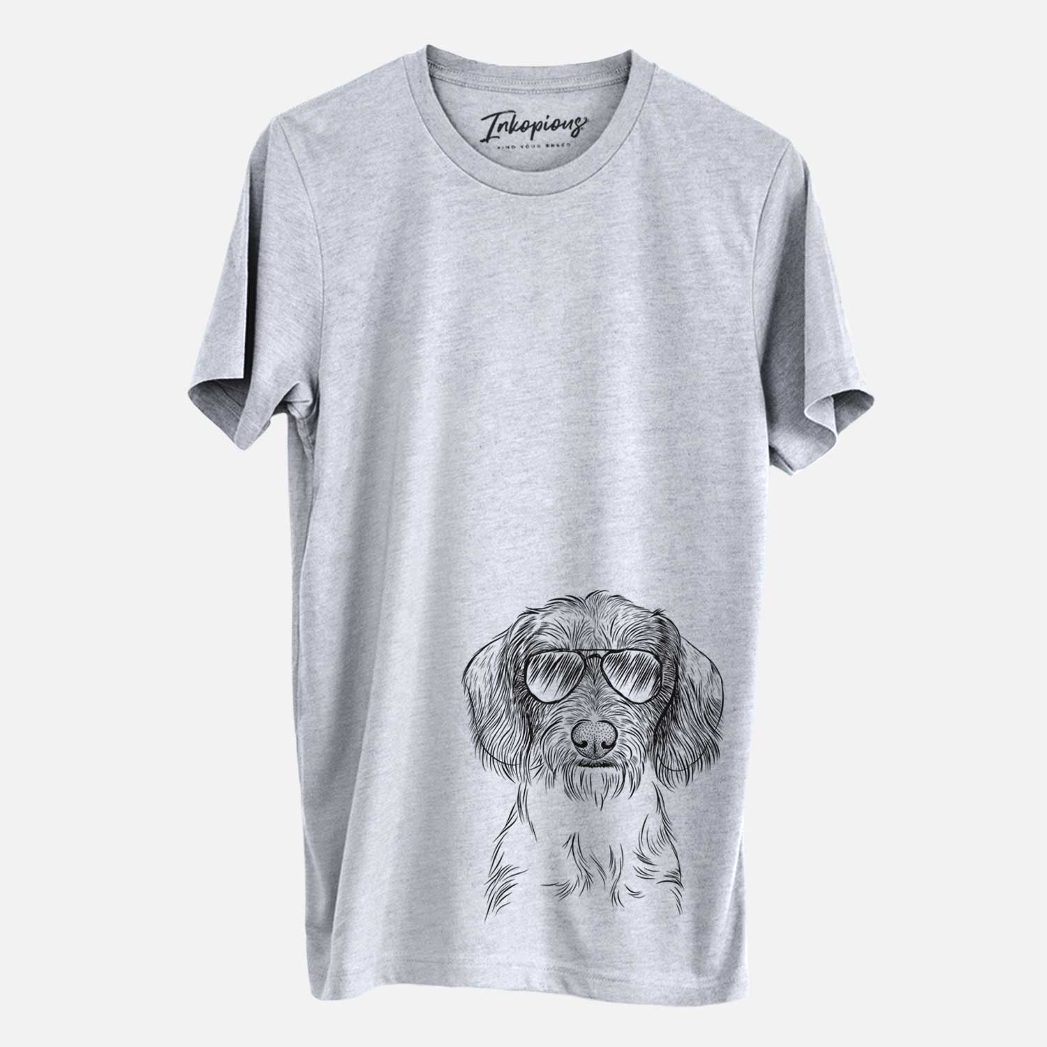 Aviator Almond the Wirehaired Dachshund - Unisex Crewneck