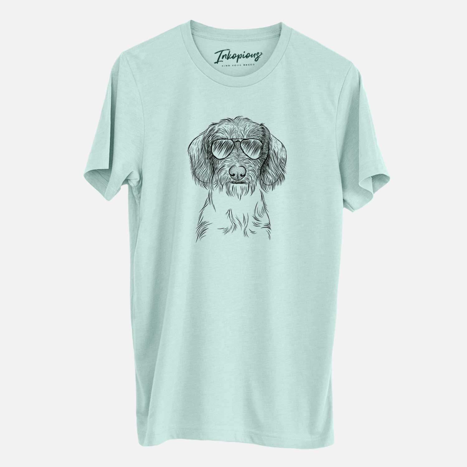 Aviator Almond the Wirehaired Dachshund - Unisex Crewneck