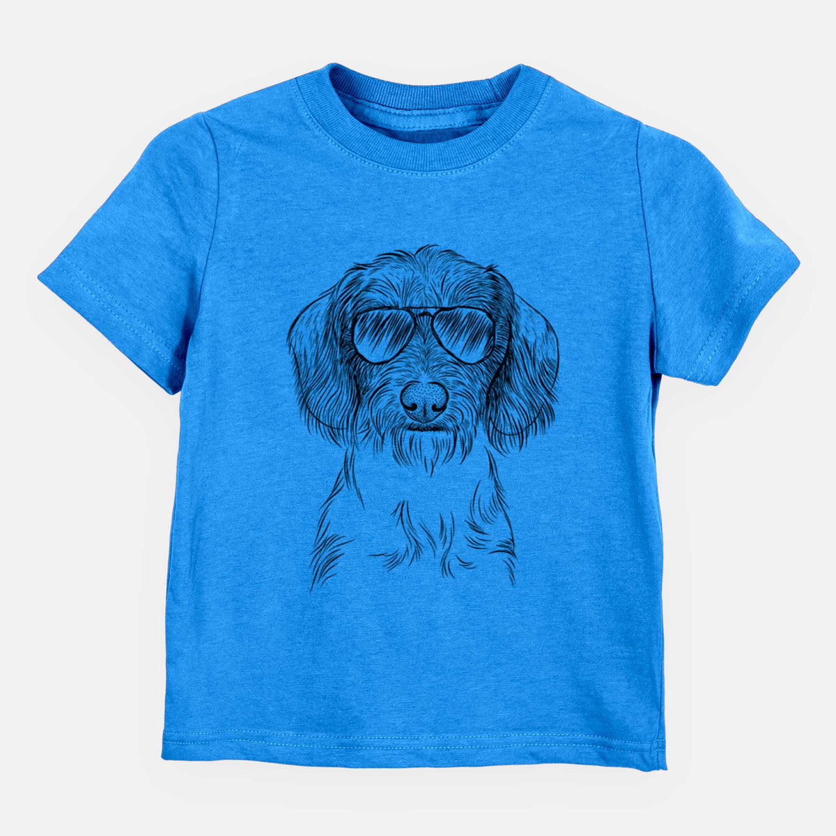 Aviator Almond the Wirehaired Dachshund - Kids/Youth/Toddler Shirt