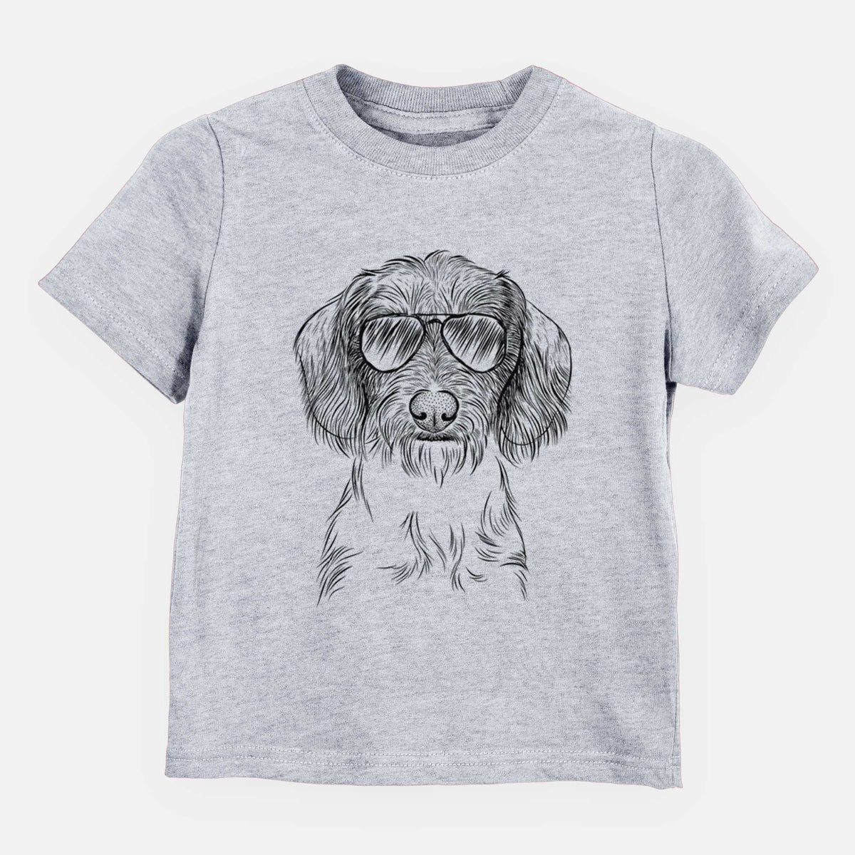 Aviator Almond the Wirehaired Dachshund - Kids/Youth/Toddler Shirt
