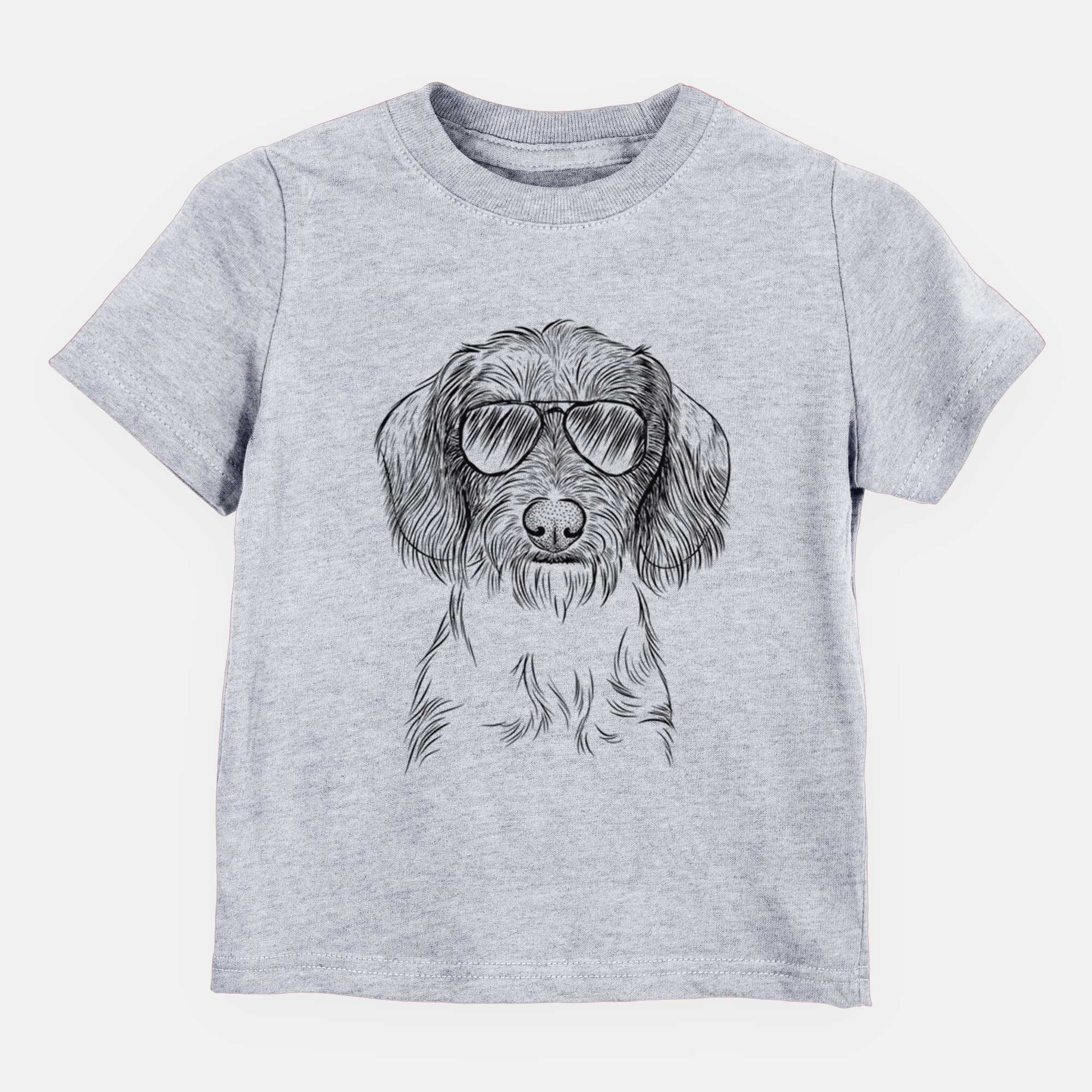 Aviator Almond the Wirehaired Dachshund - Kids/Youth/Toddler Shirt