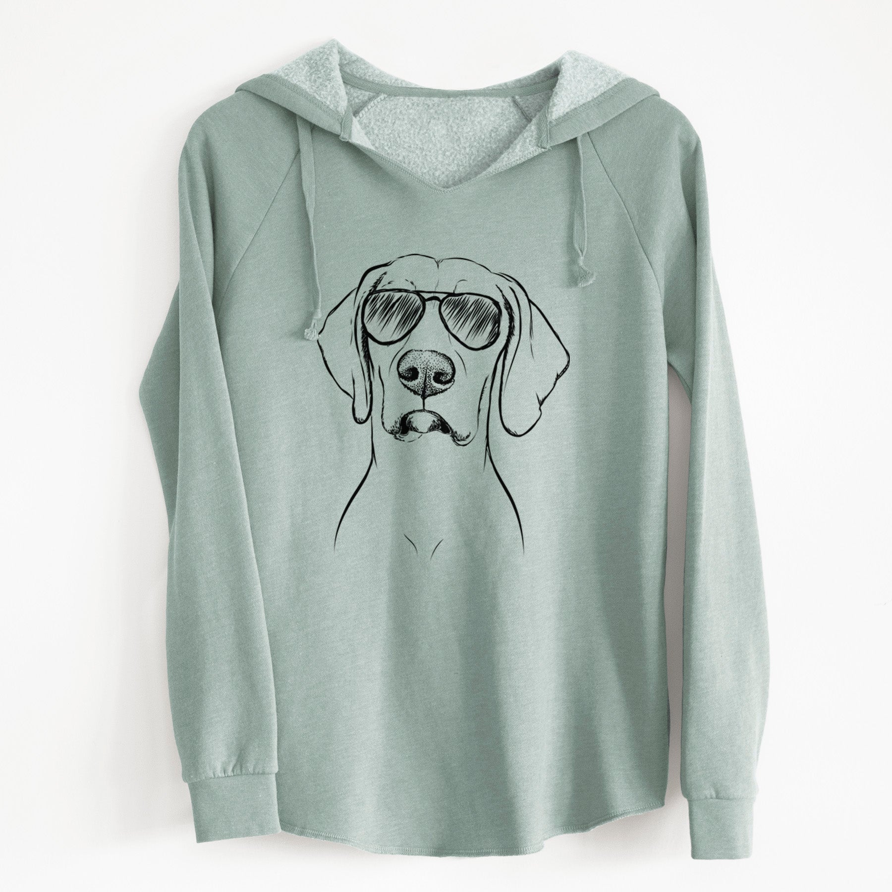 Aviator Almond the Vizmaraner - Cali Wave Hooded Sweatshirt