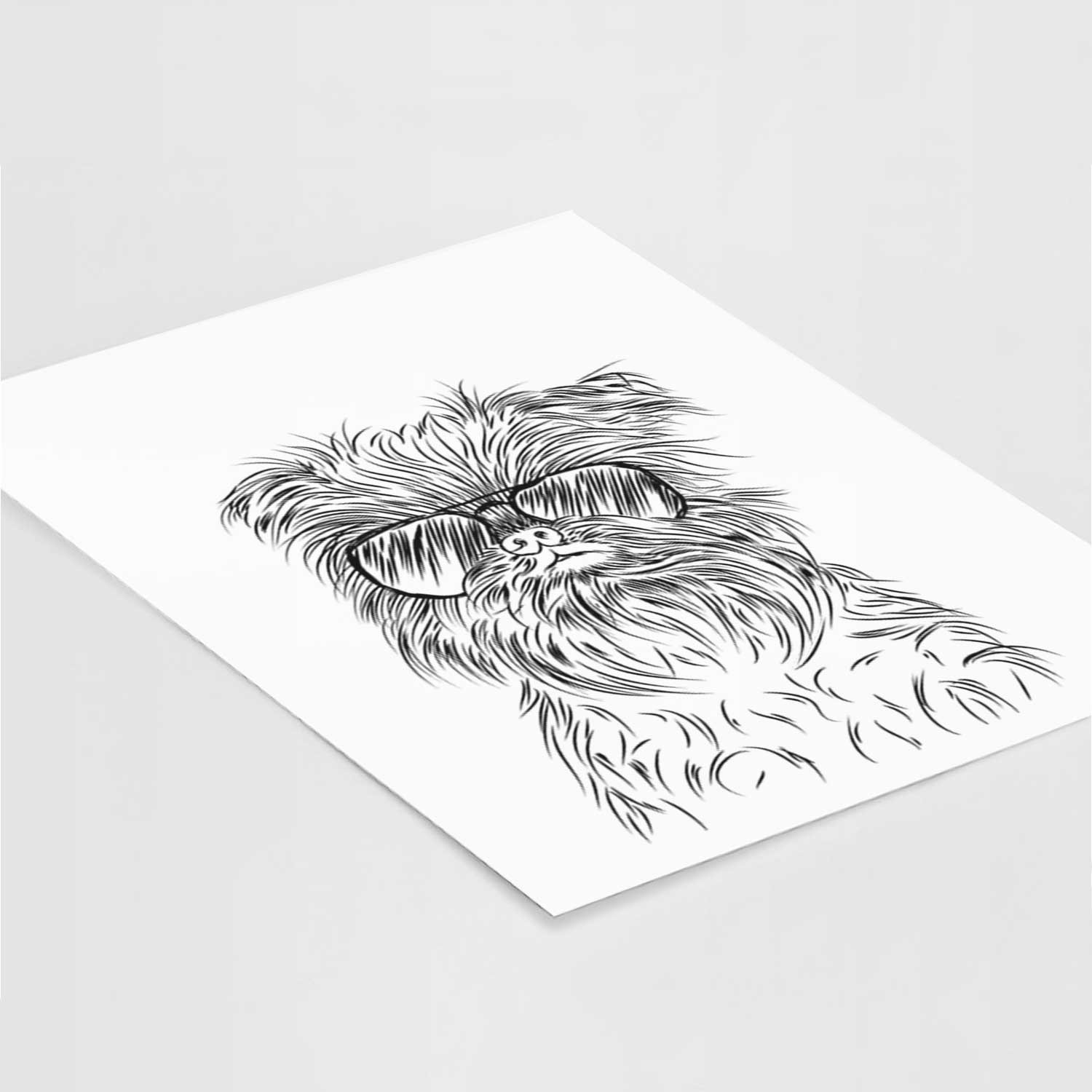 Alo the Brussels Griffon Art Print