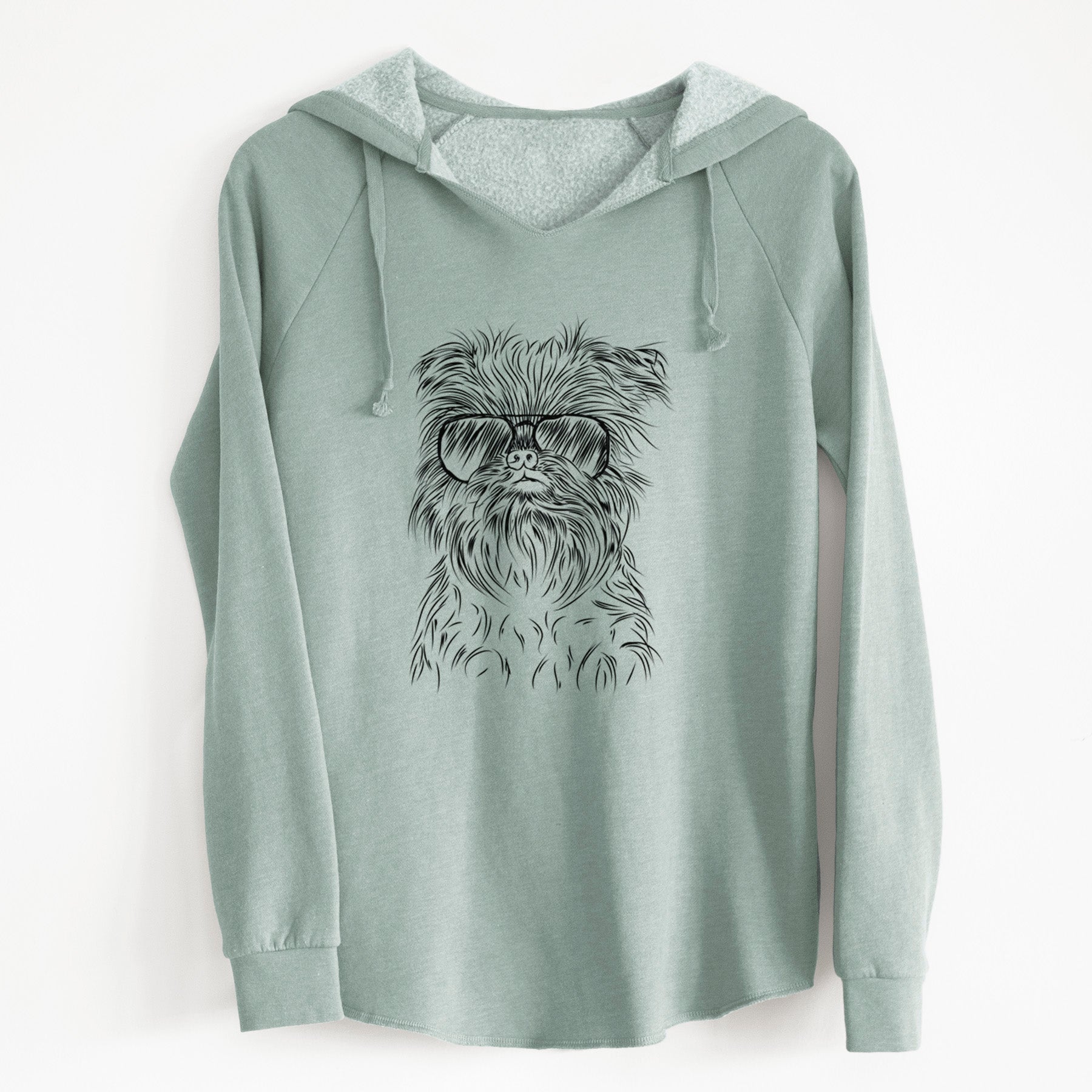 Aviator Alo the Brussels Griffon - Cali Wave Hooded Sweatshirt