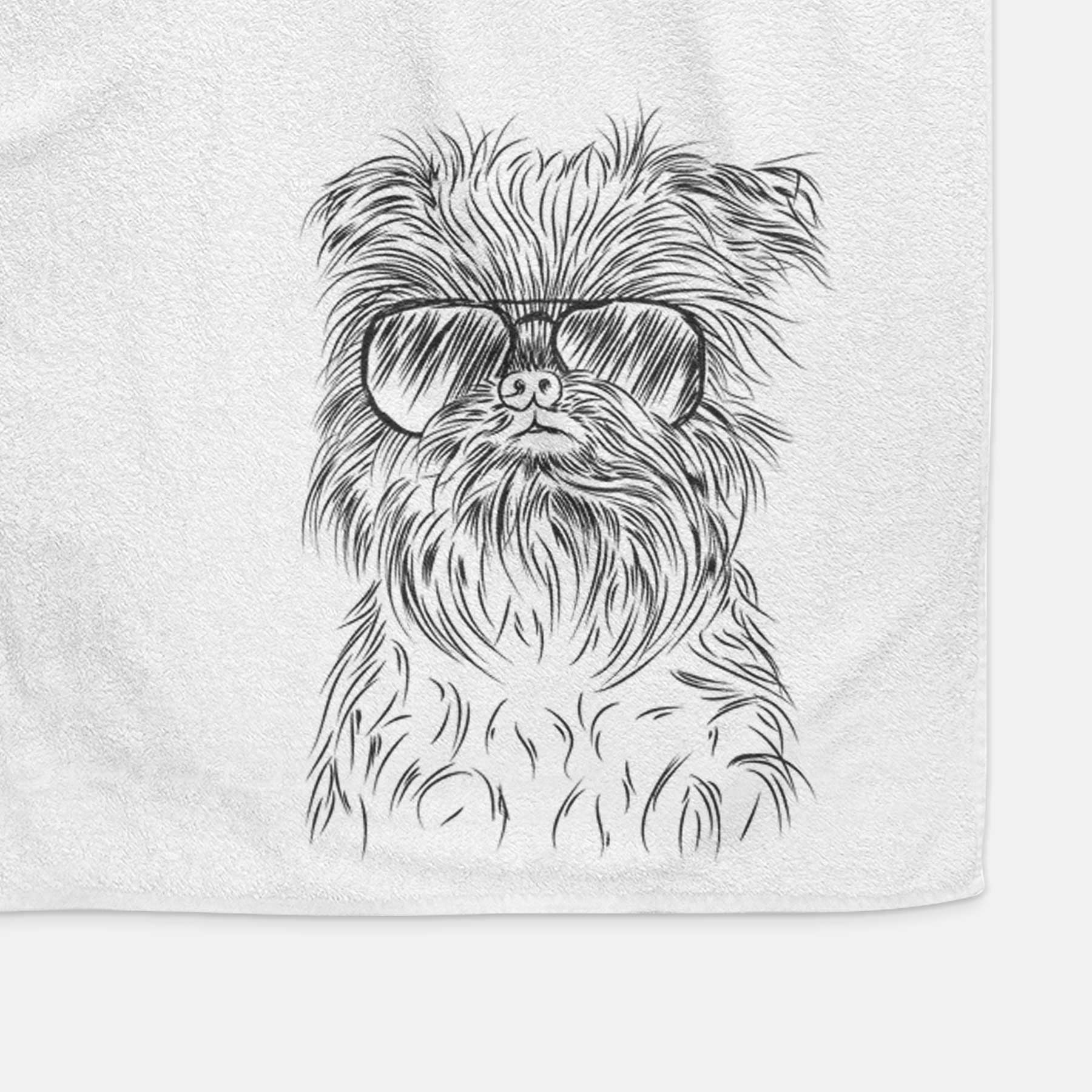 Alo the Brussels Griffon Decorative Hand Towel