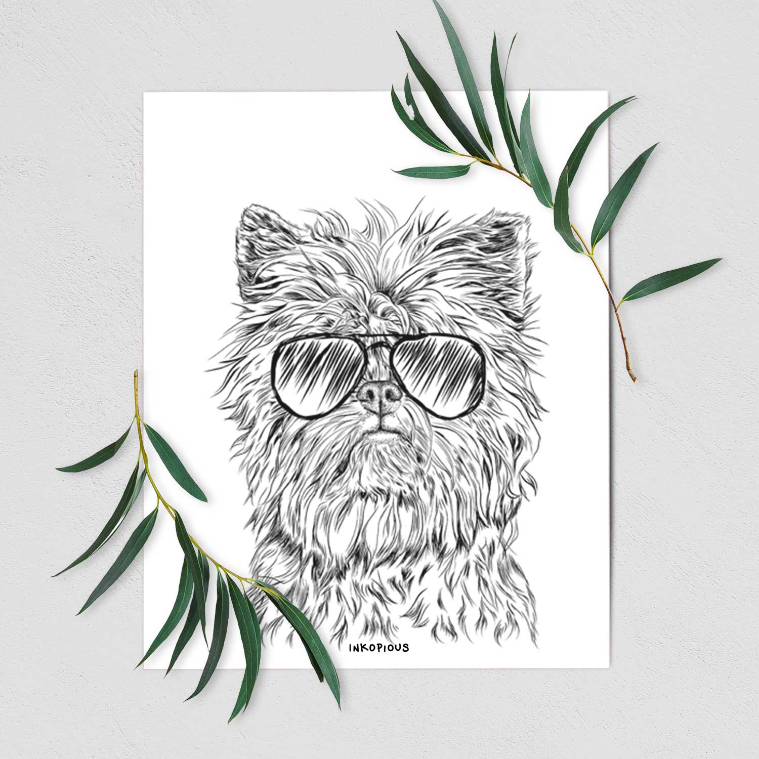 Alvin the Affenpinscher Art Print