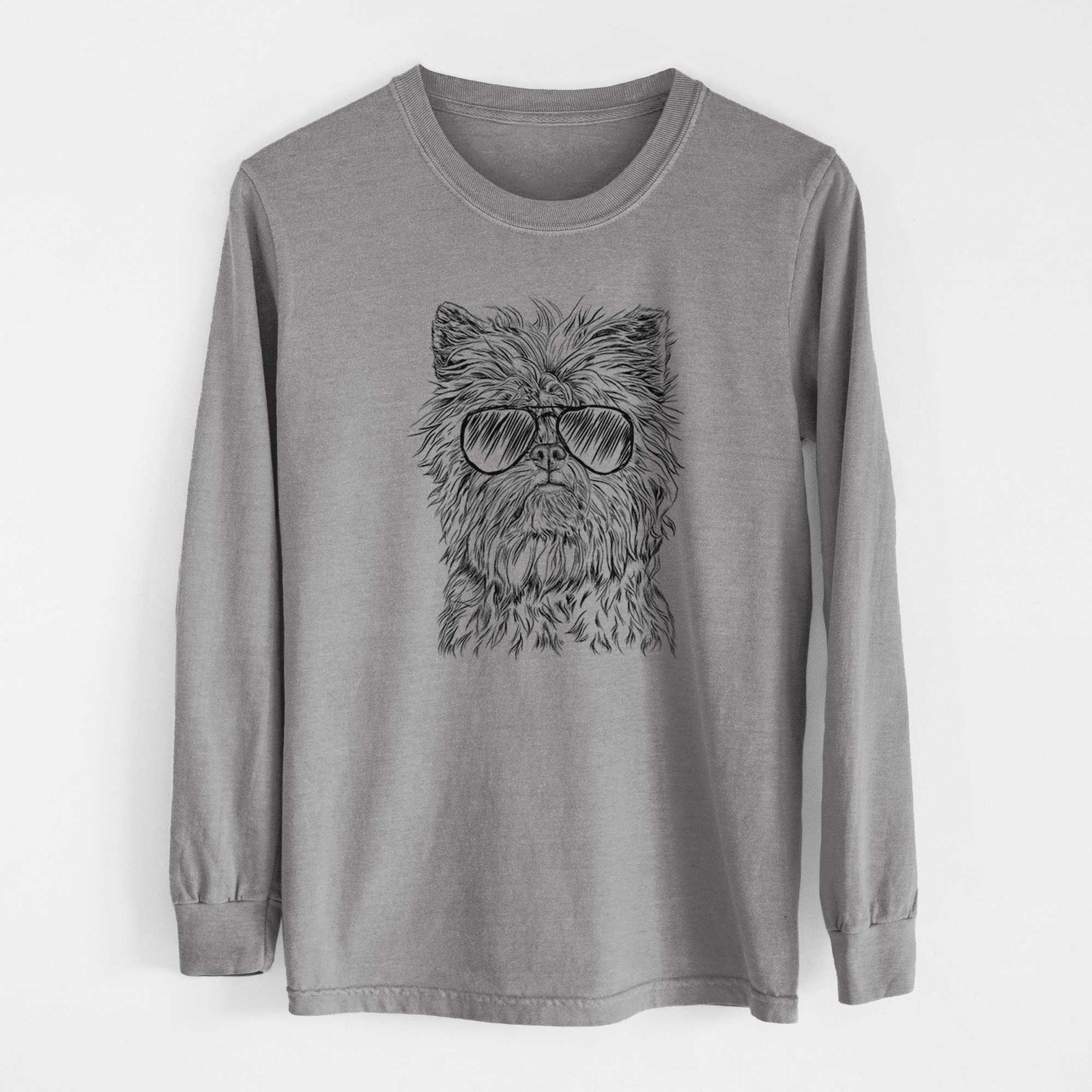 Aviators Alvin the Affenpinscher - Heavyweight 100% Cotton Long Sleeve