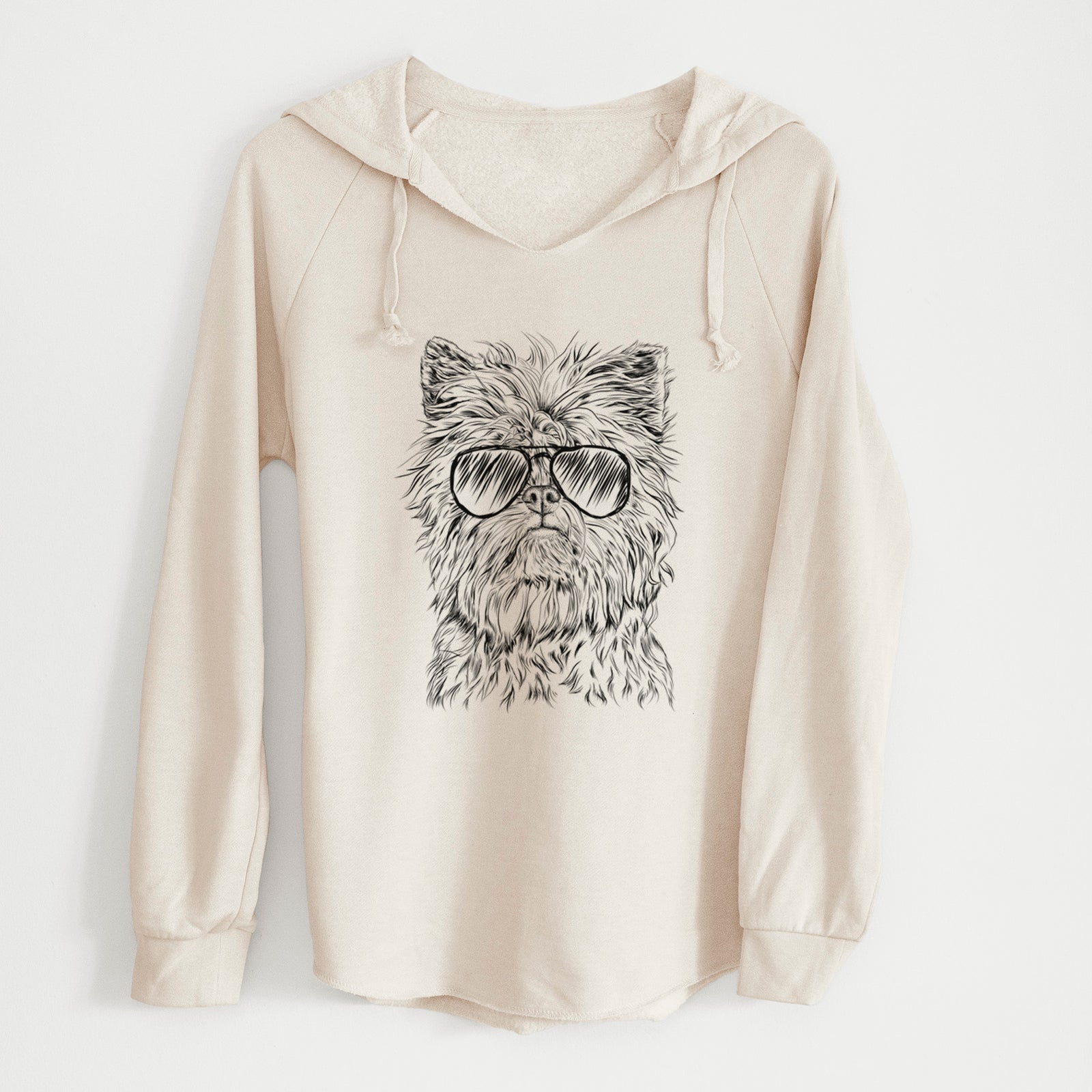 Aviator Alvin the Affenpinscher - Cali Wave Hooded Sweatshirt