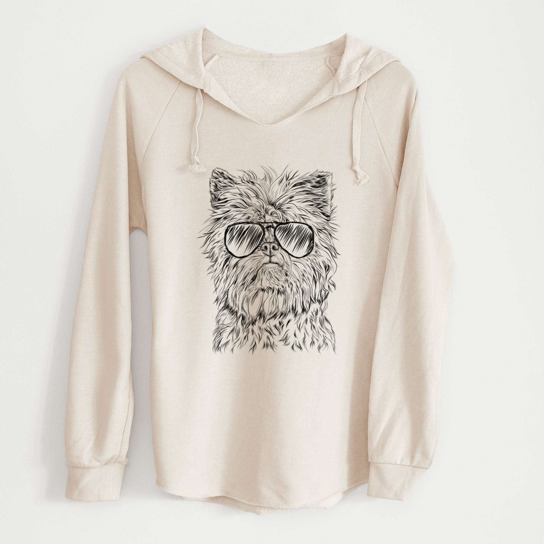 Aviator Alvin the Affenpinscher - Cali Wave Hooded Sweatshirt