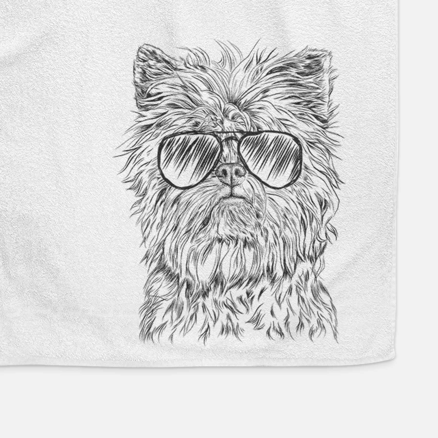 Alvin the Affenpinscher Decorative Hand Towel