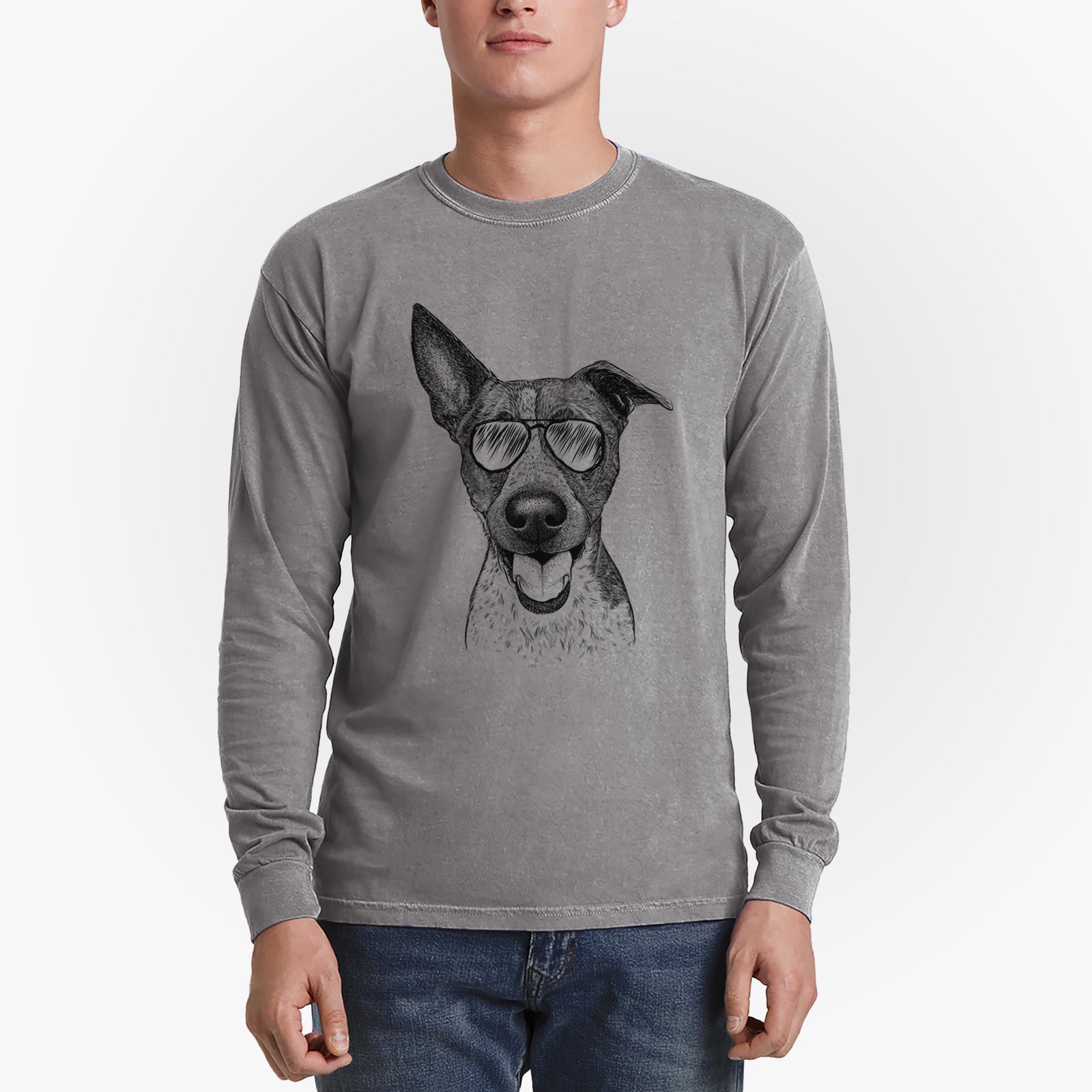 Aviators Amigo the Heeler Mix - Heavyweight 100% Cotton Long Sleeve