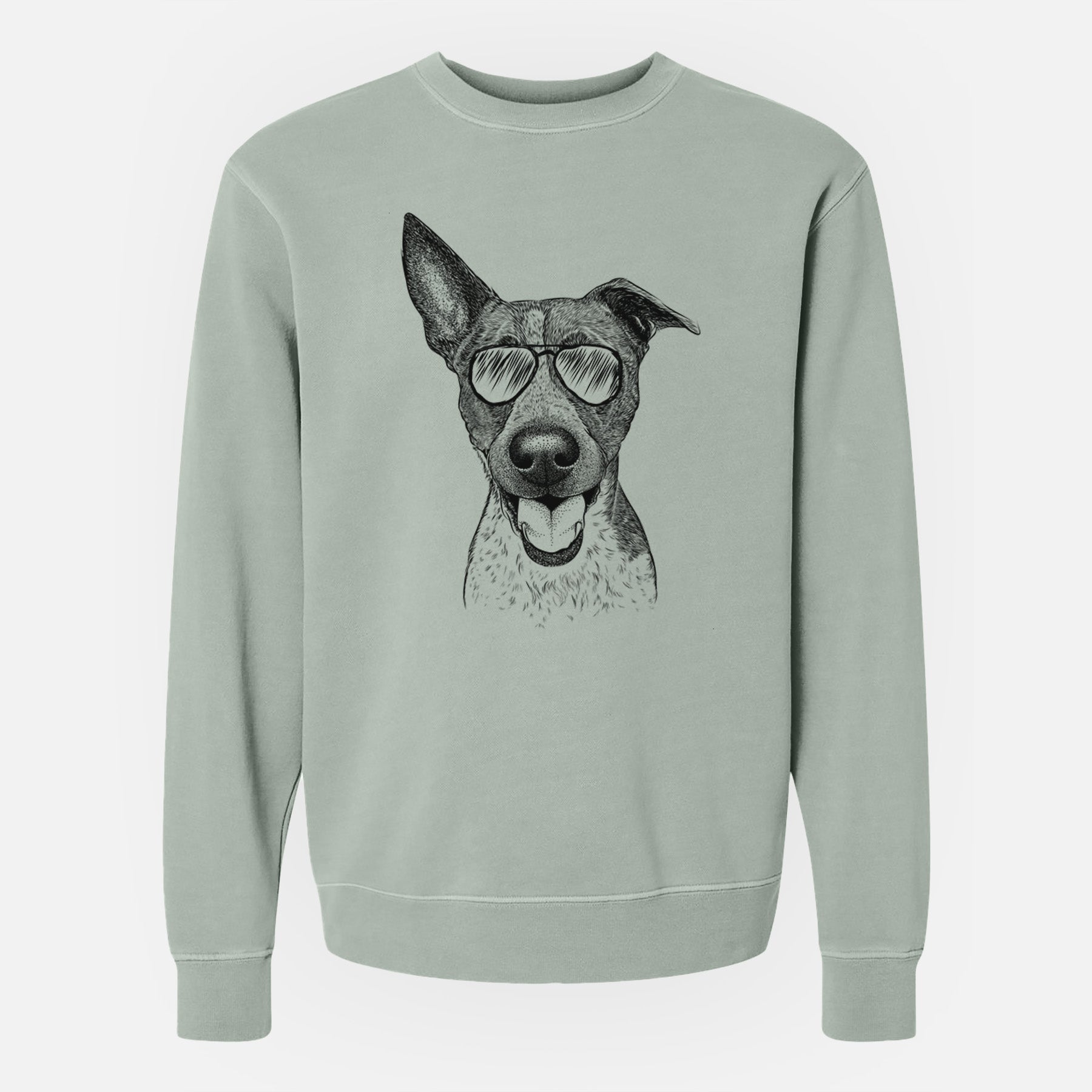 Aviator Amigo the Heeler Mix - Unisex Pigment Dyed Crew Sweatshirt