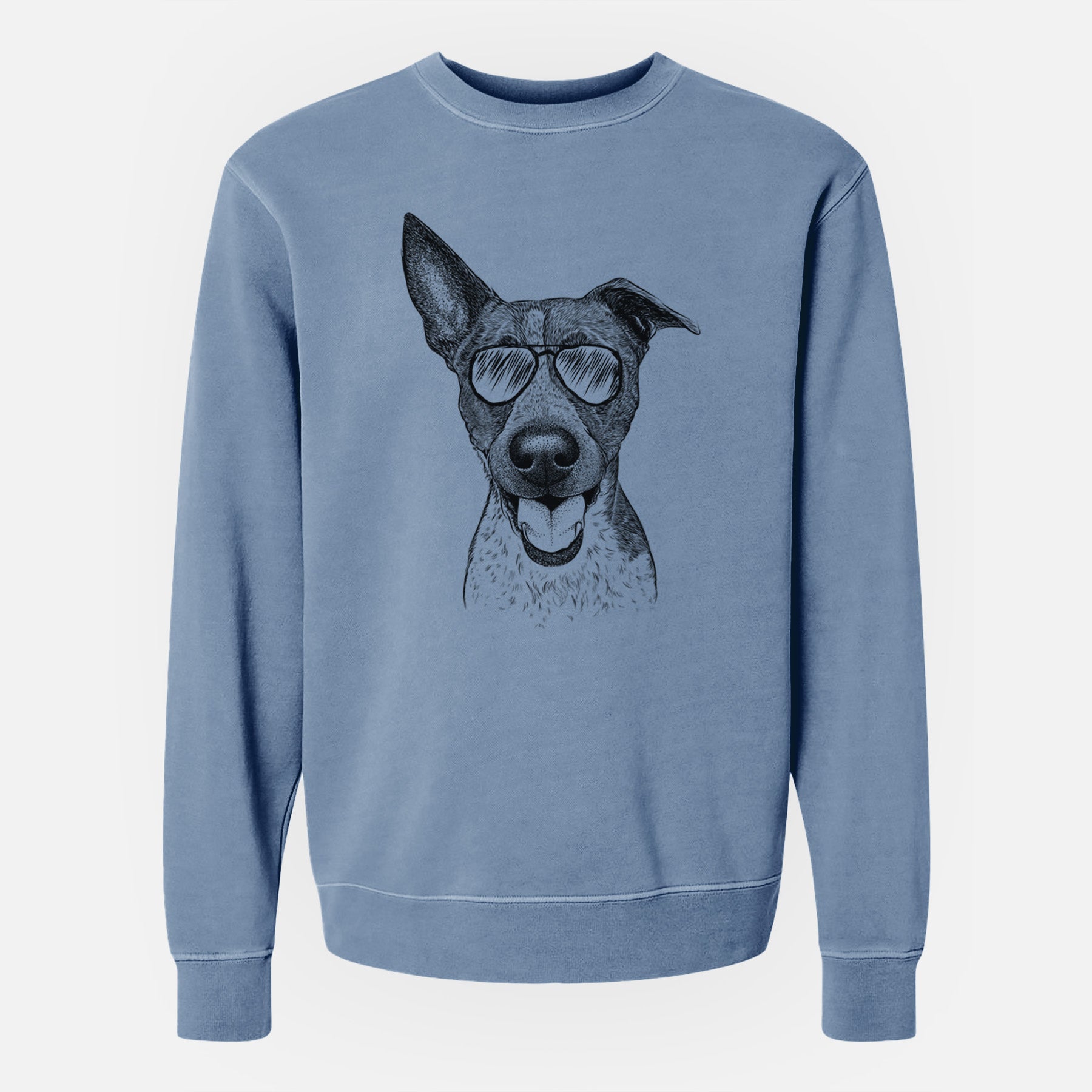 Aviator Amigo the Heeler Mix - Unisex Pigment Dyed Crew Sweatshirt