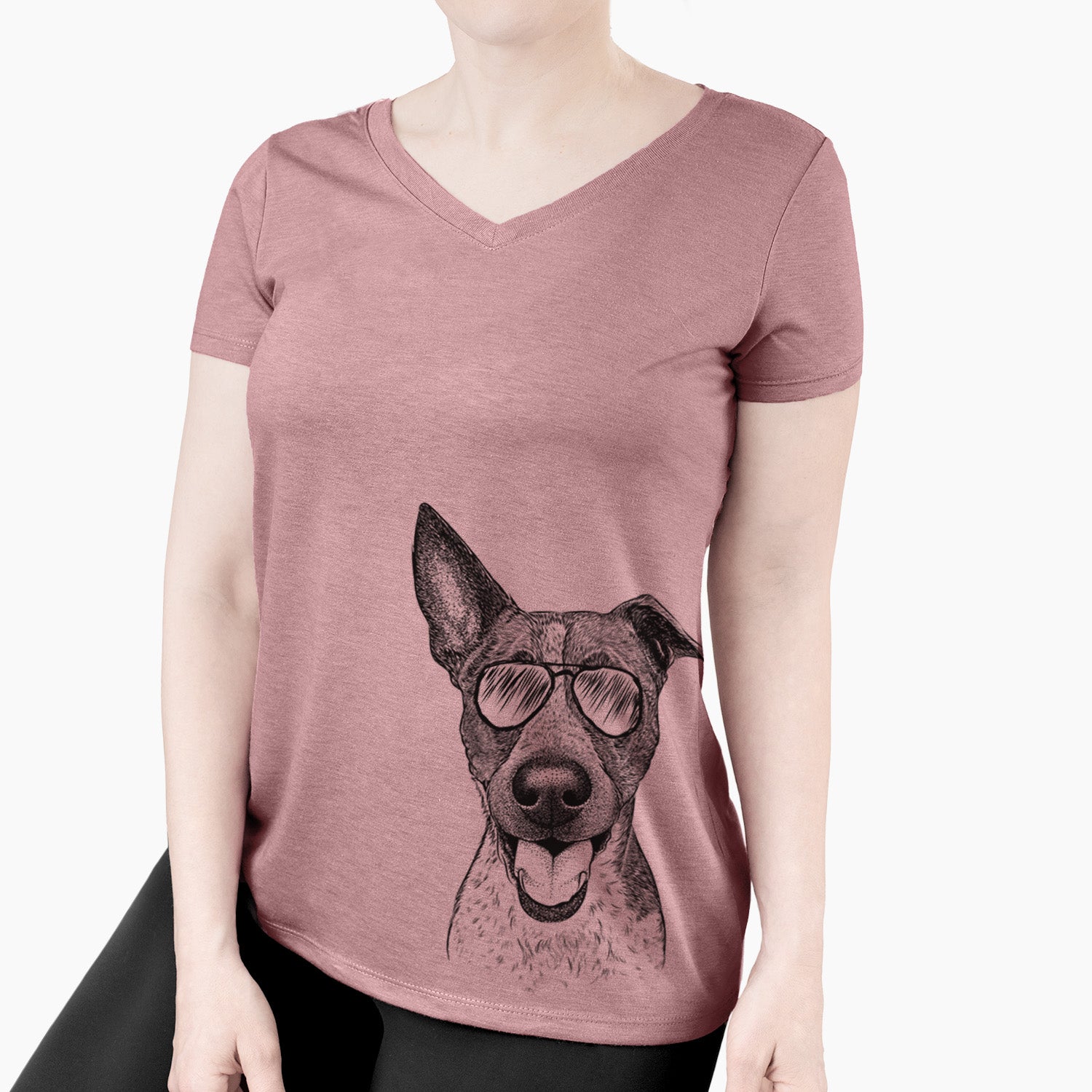 Aviator Amigo the Heeler Mix - Women's V-neck Shirt